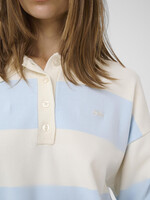 Gestuz GZmaia ss polo pullover - Blue Finch Striped