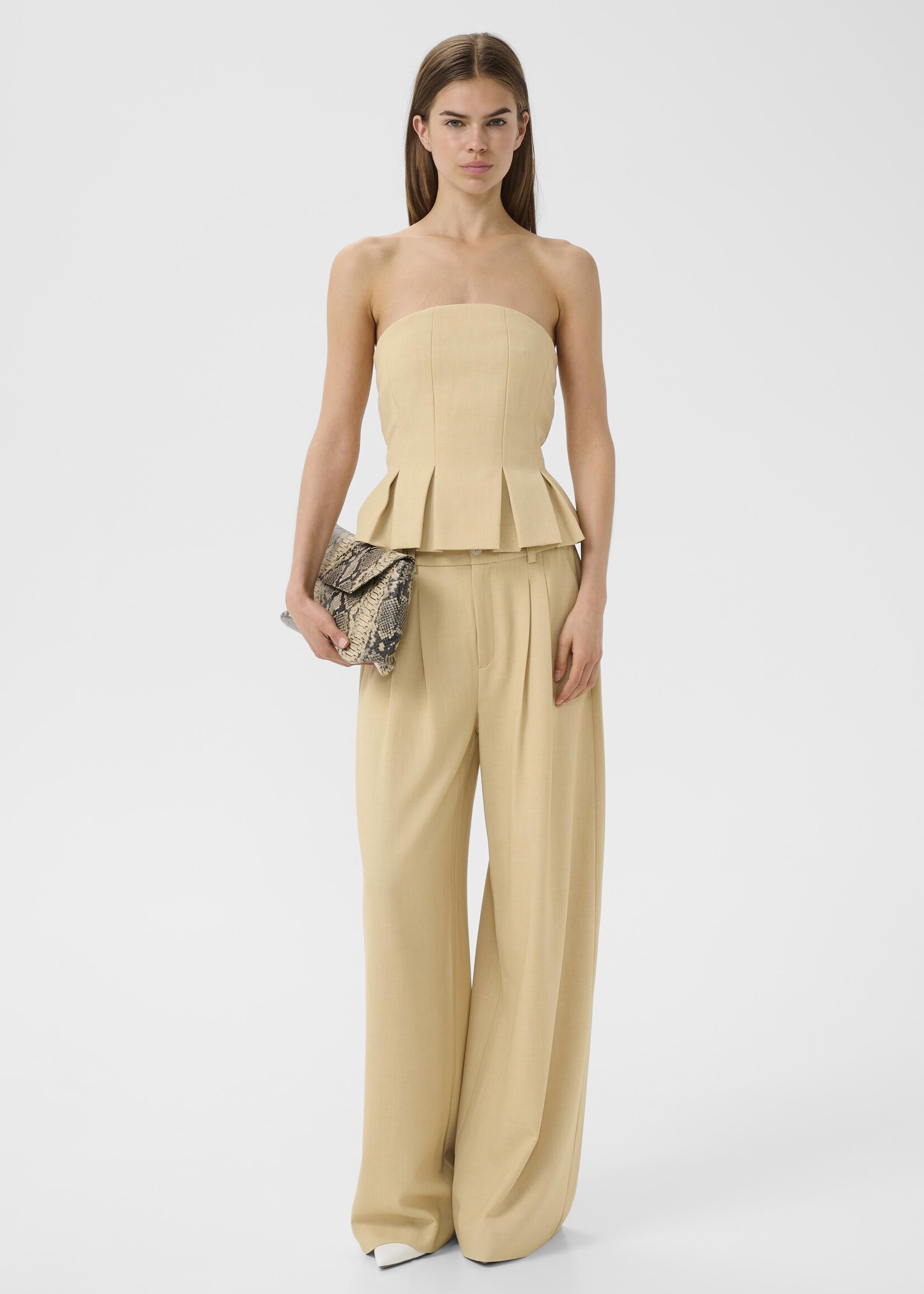 Gestuz GZStacy -Pants - Pale Hay Melange