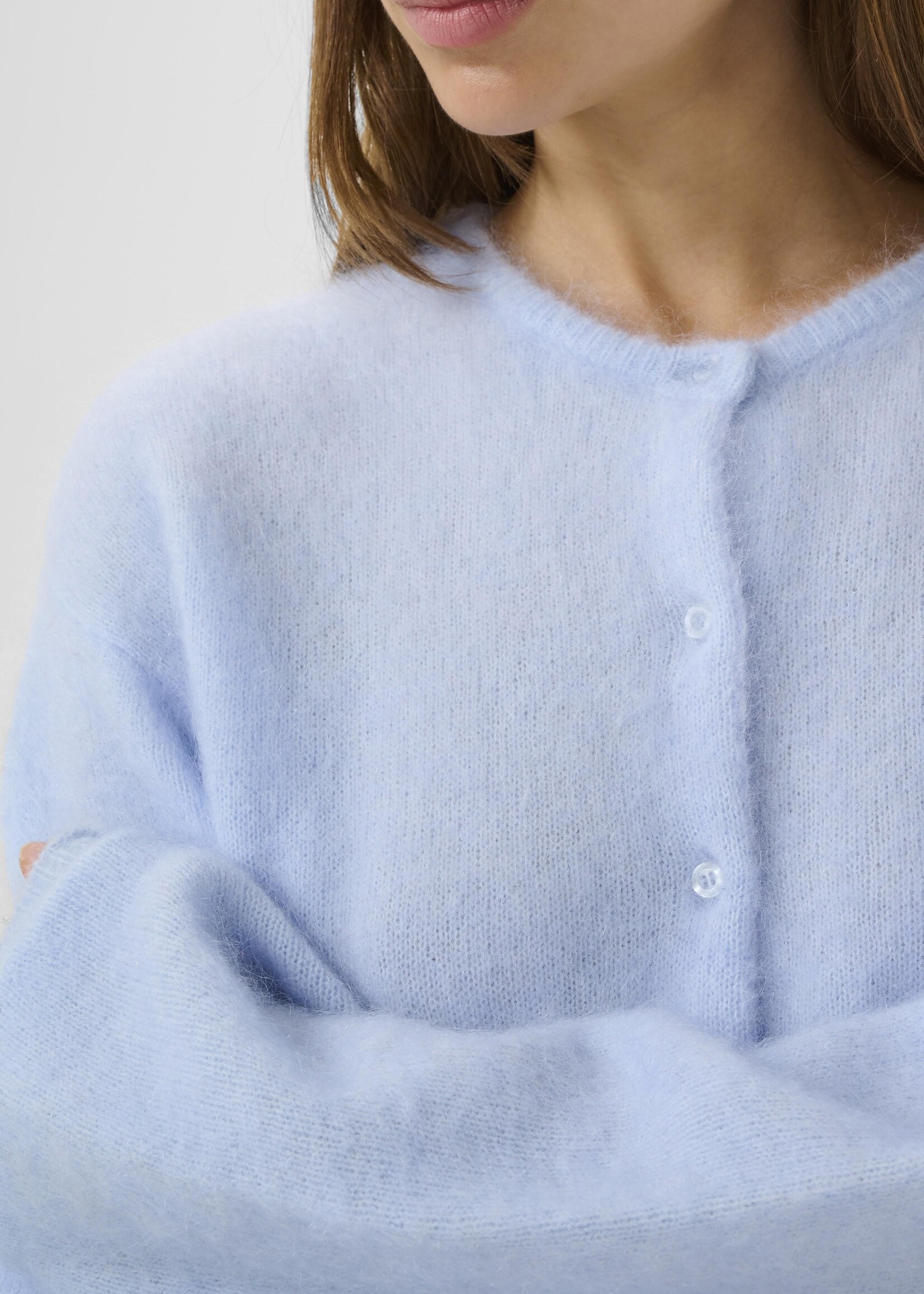 Gestuz GZDebbie short cardigan - Blue Finch Melange