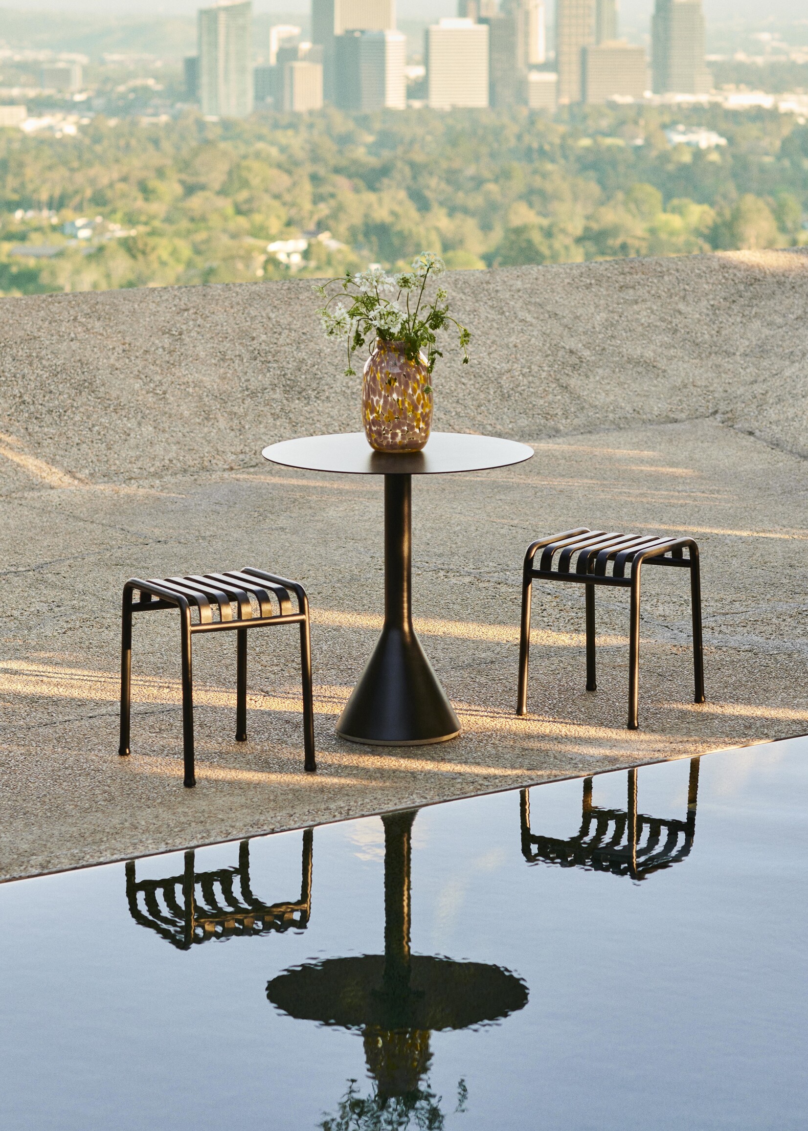 Hay Splash Vase - Large - Light Pink and yellow