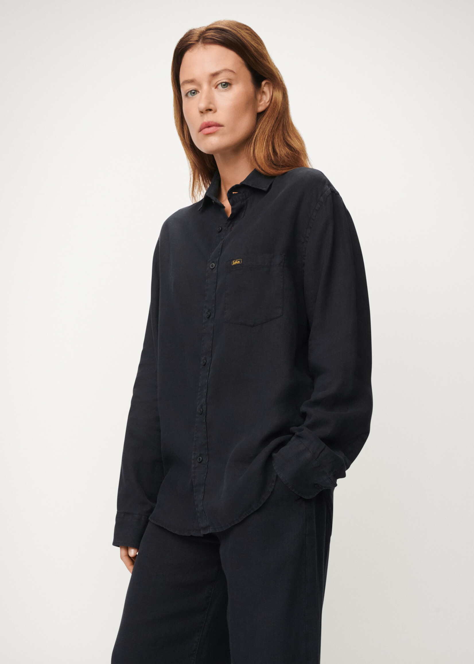 lois Lucas Shirt - Navy - Linen