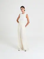 Arianne pleated trousers - Buttercream