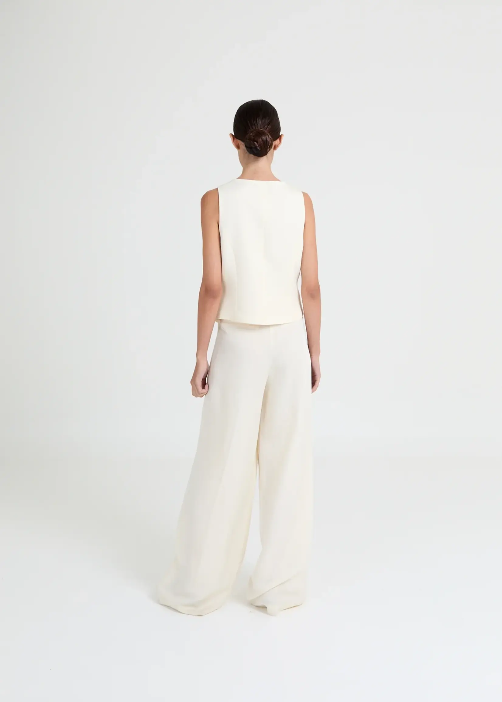 Arianne pleated trousers - Buttercream