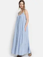 âme Nostalgie dress - white blue black