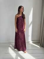 Bibi - Burgundy dress - Flower print