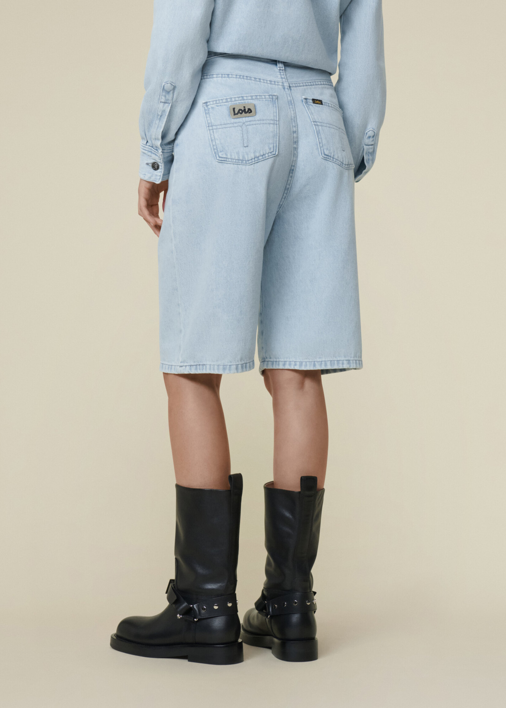 lois Camille short - Snow Bleach