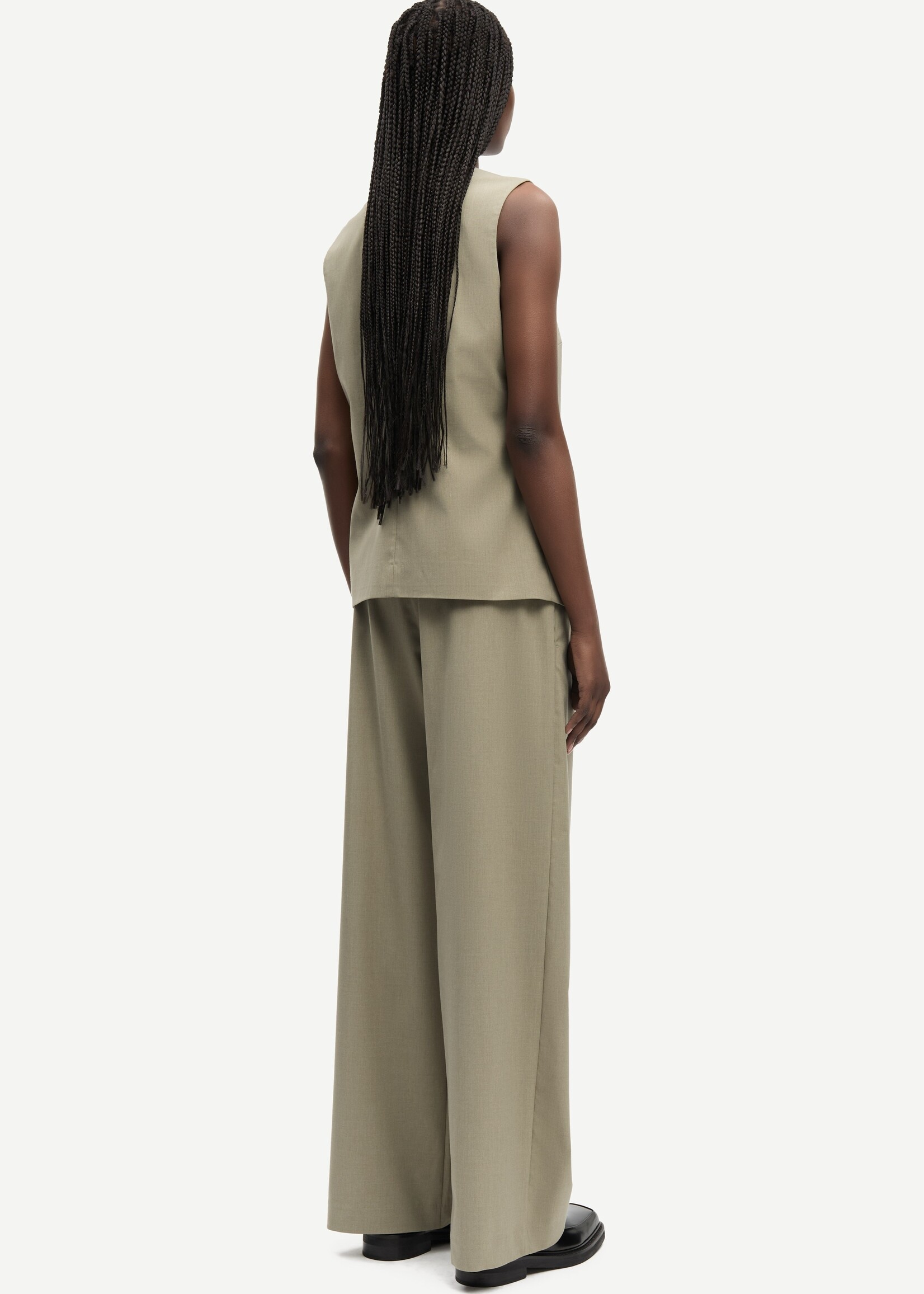 Samsøe Samsøe Satova trousers - Overland Trek Mel.