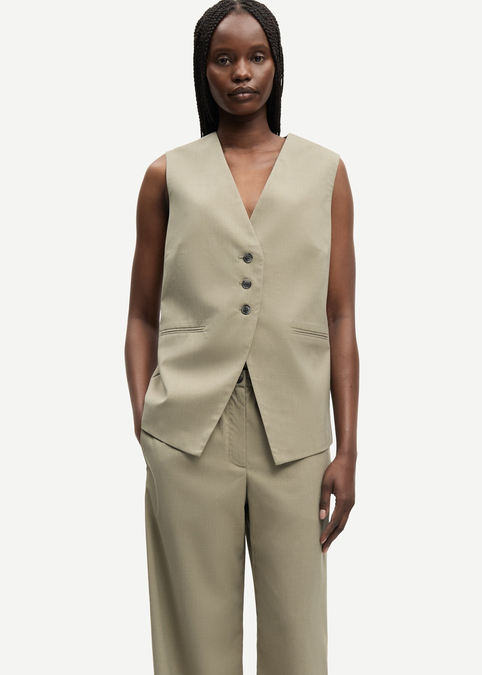 Samsøe Samsøe Satova vest - Overland trek Mel.