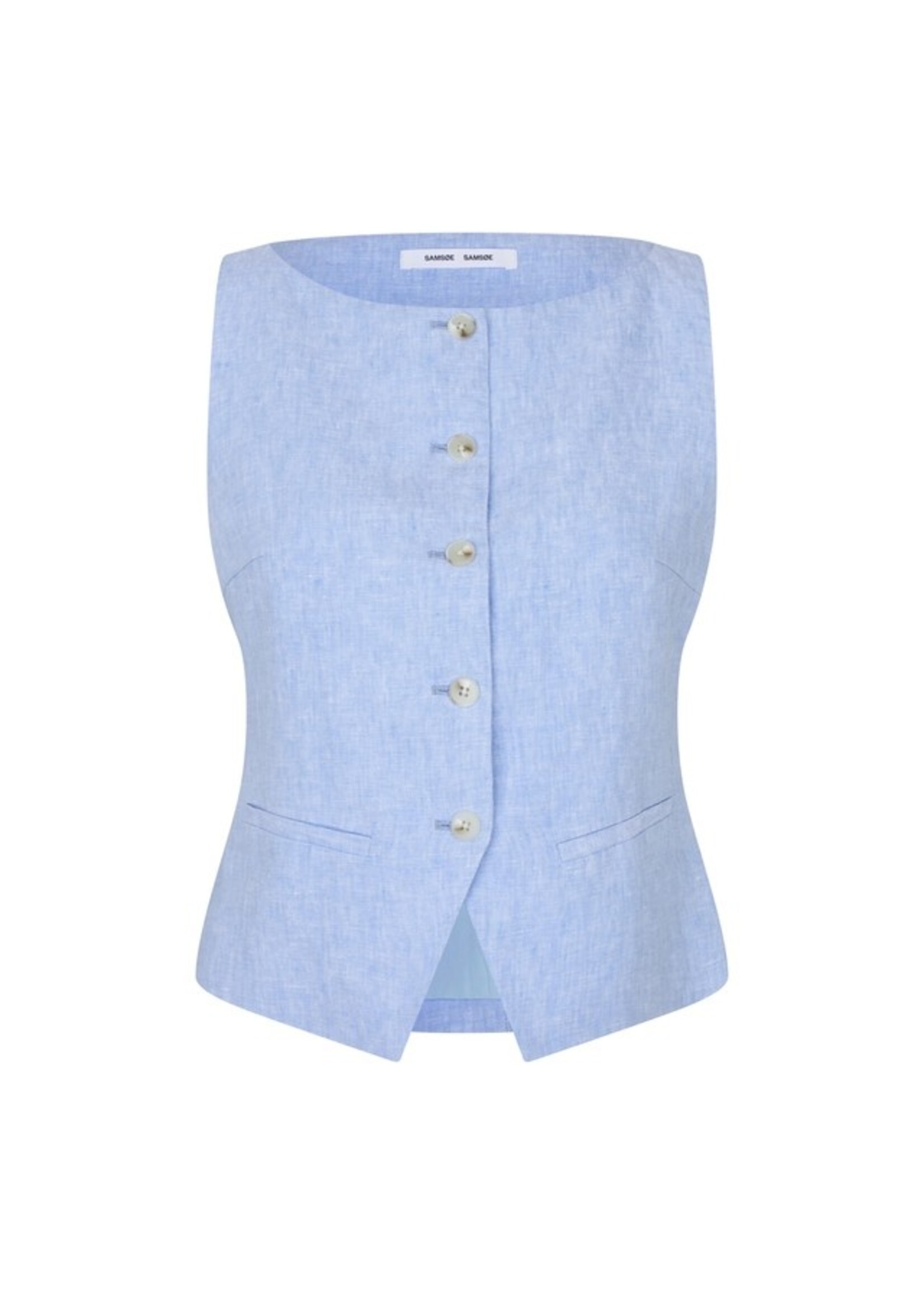 Samsøe Samsøe Saloves vest - Bel. air blue