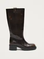 alohas Sajan Brown Leather Boots