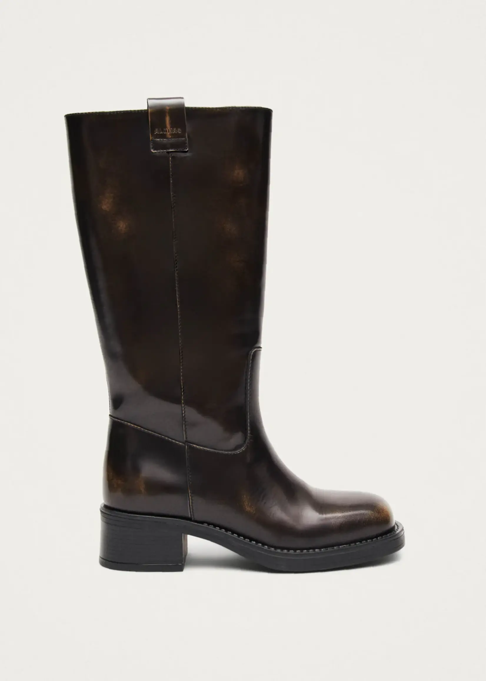 alohas Sajan Brown Leather Boots
