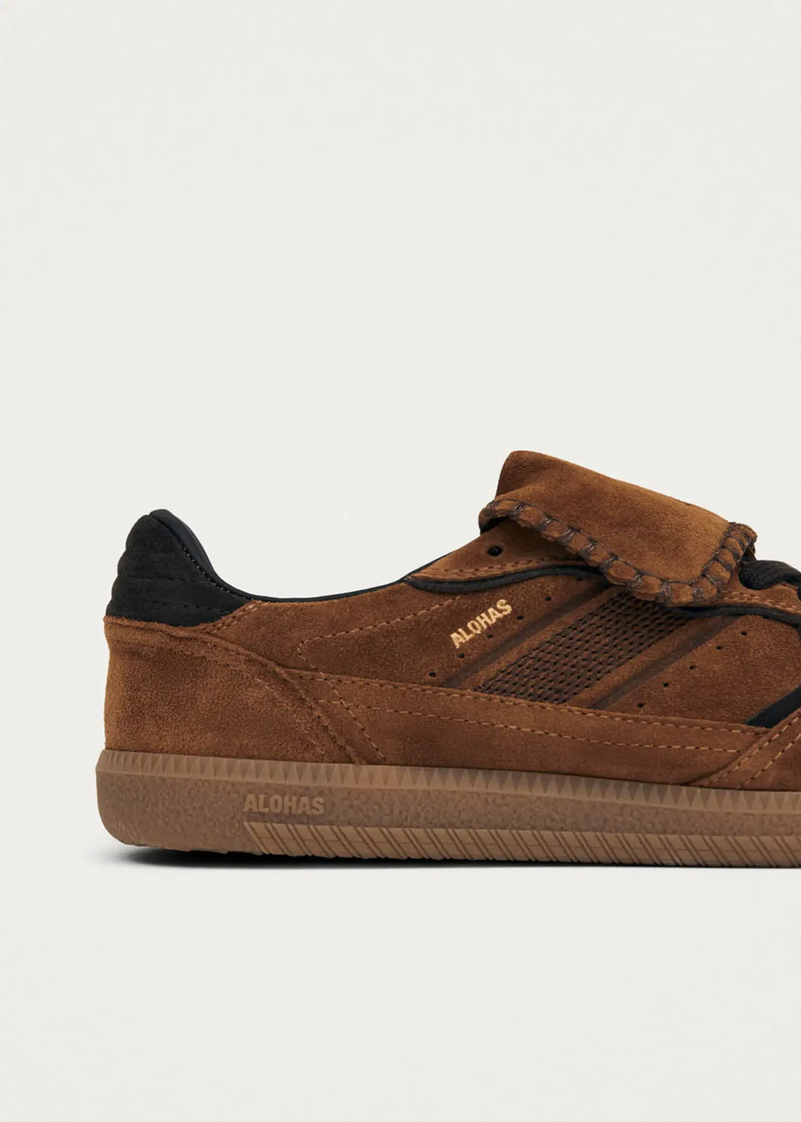 alohas Club Suede Brown Leather Sneakers