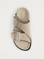 alohas Alba Suede Beige Leather Sandals - Suede beige