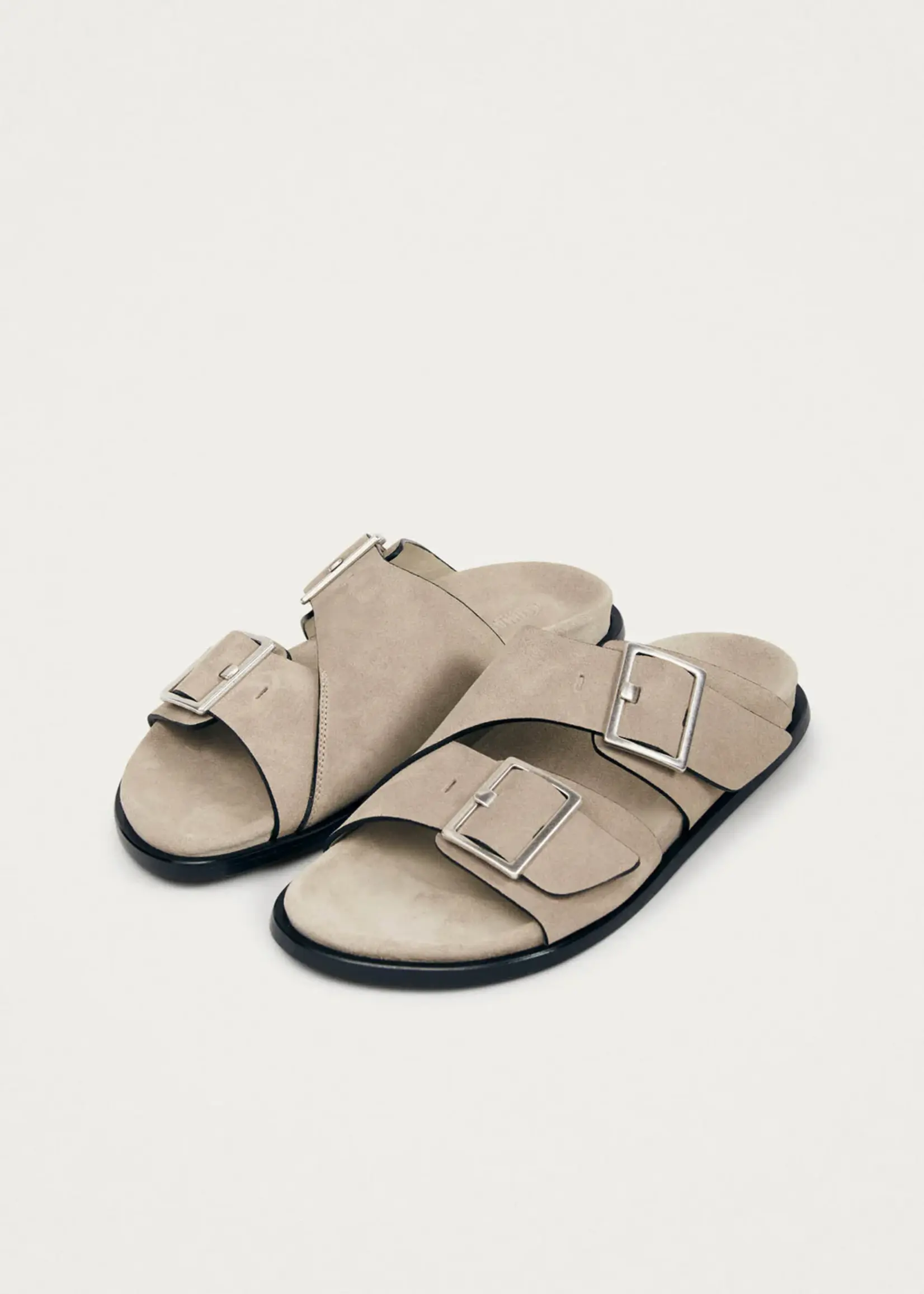 alohas Alba Suede Beige Leather Sandals - Suede beige