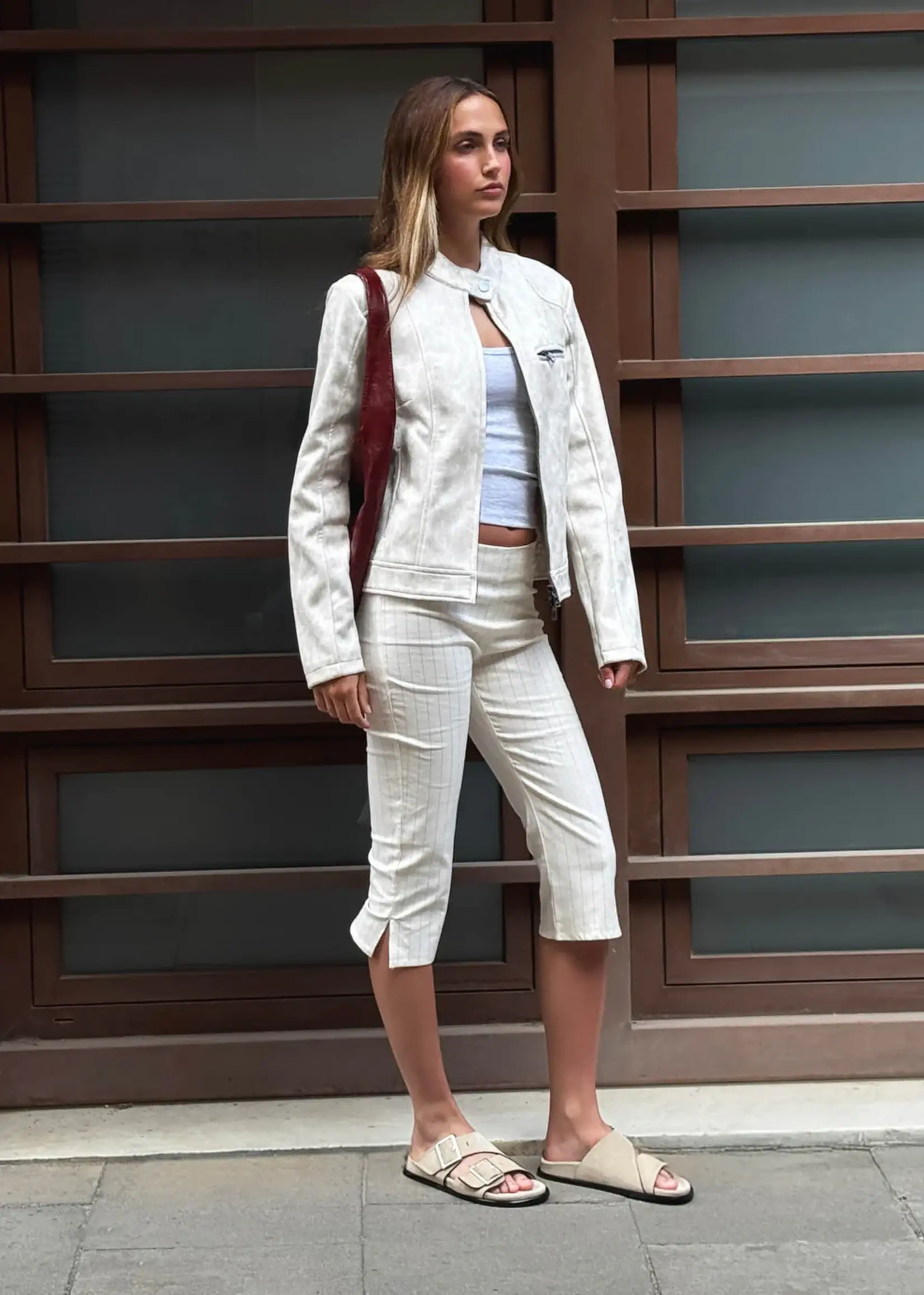 alohas Alba Suede Beige Leather Sandals - Suede beige