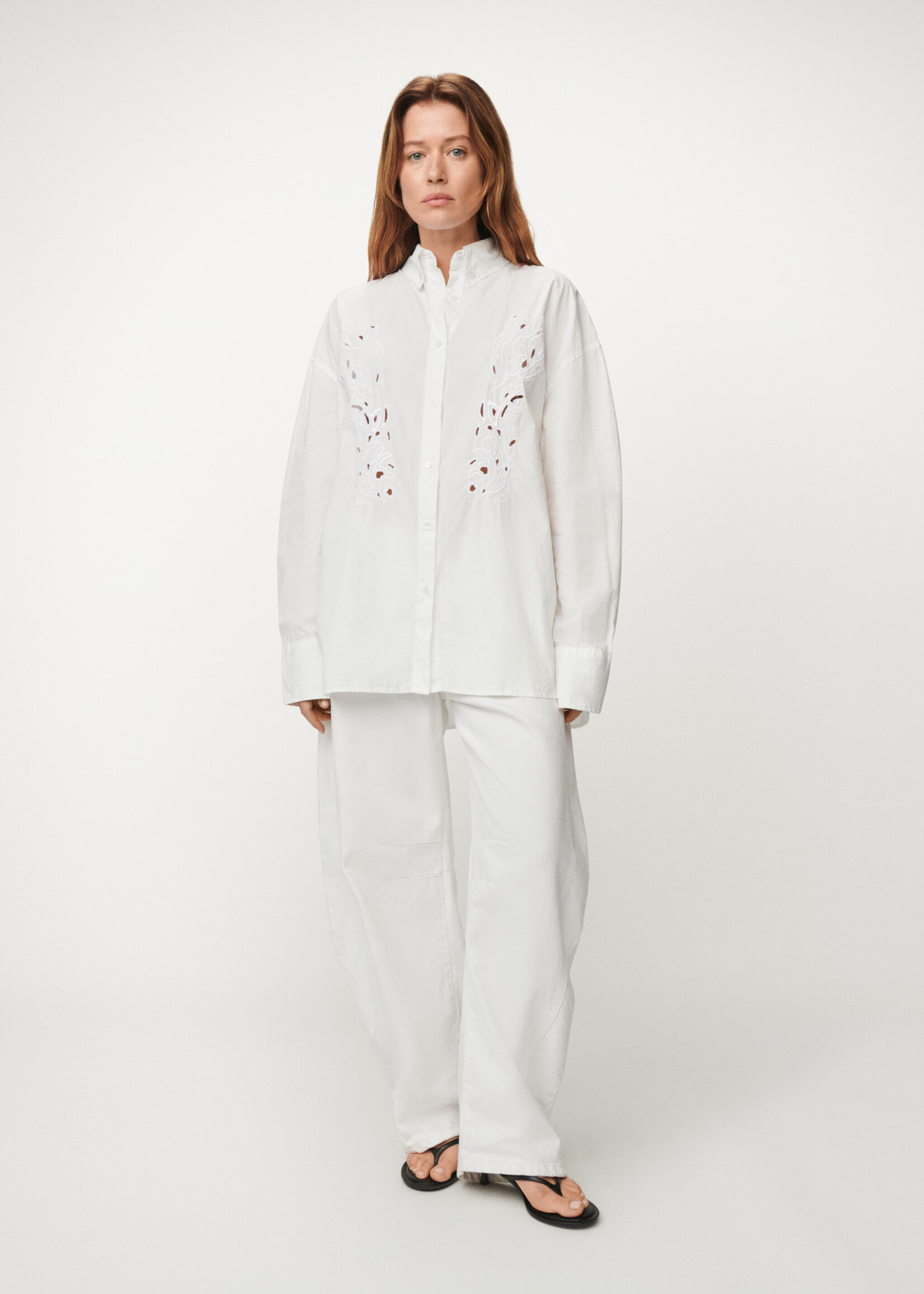 lois Blake - English poplin - White