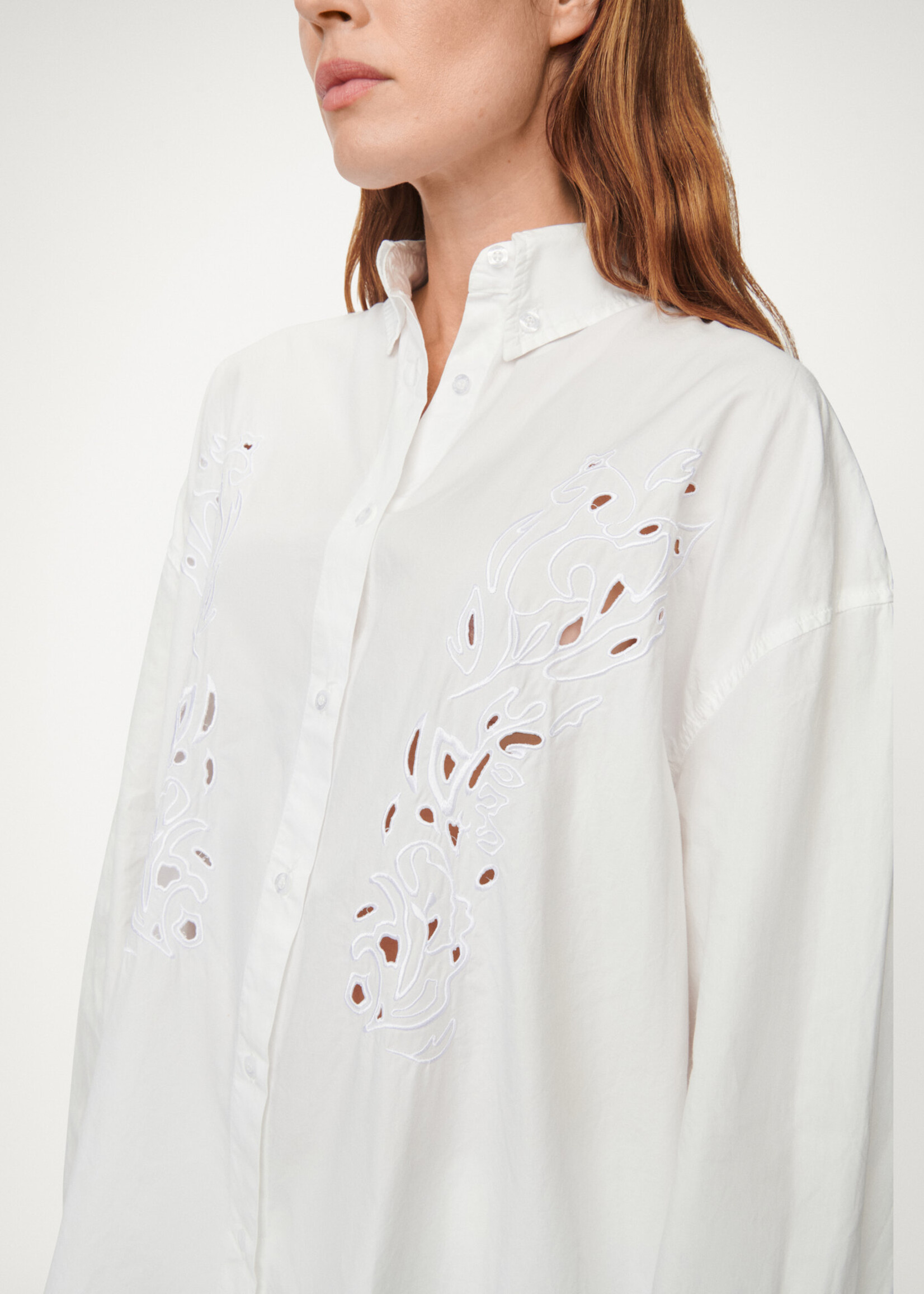 lois Blake - English poplin - White