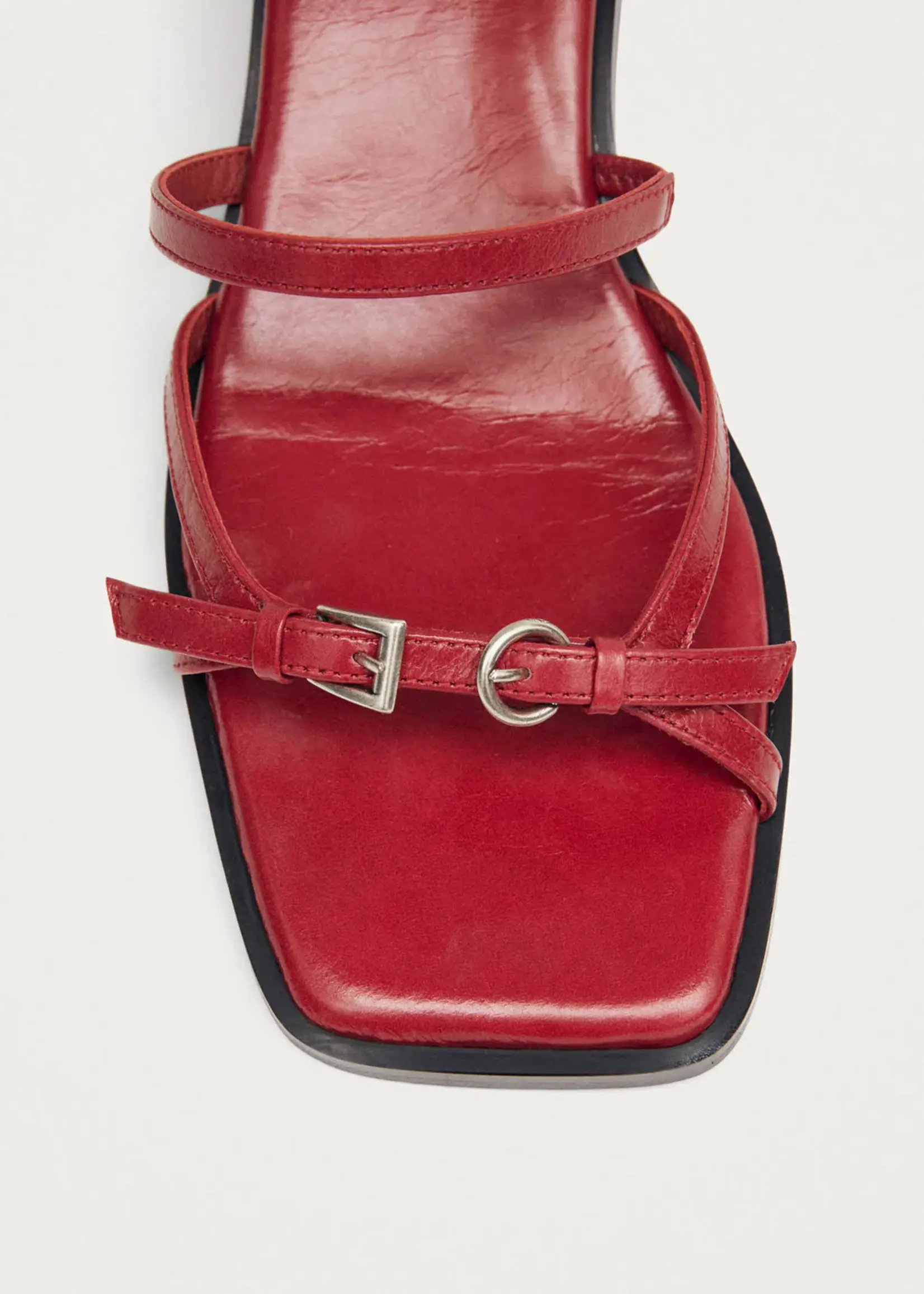 alohas Liko Rift Red Leather Sandals