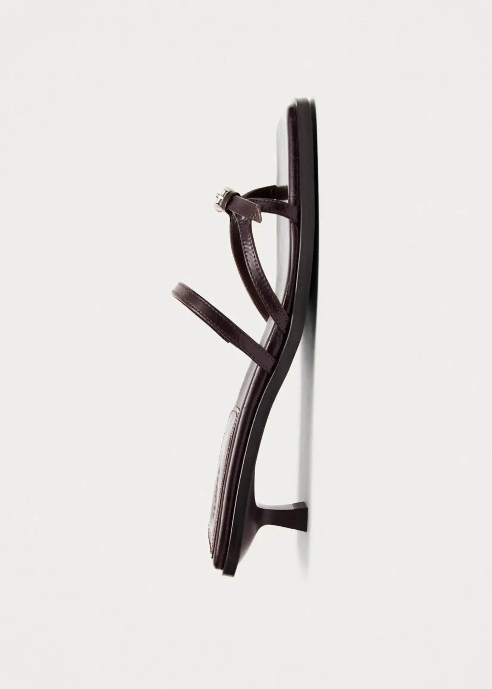 alohas Liko Rift Dark Brown Leather Sandals