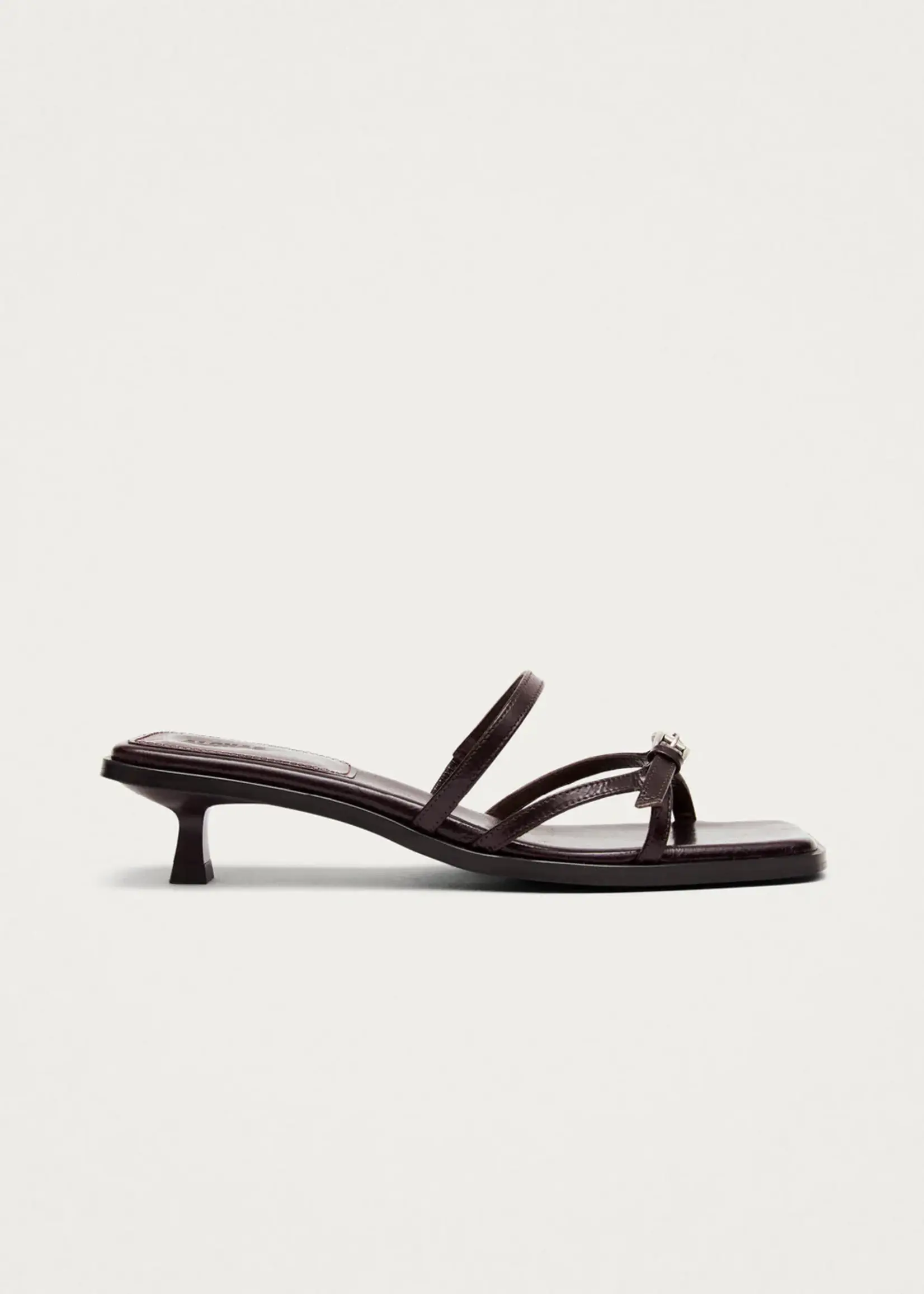 alohas Liko Rift Dark Brown Leather Sandals