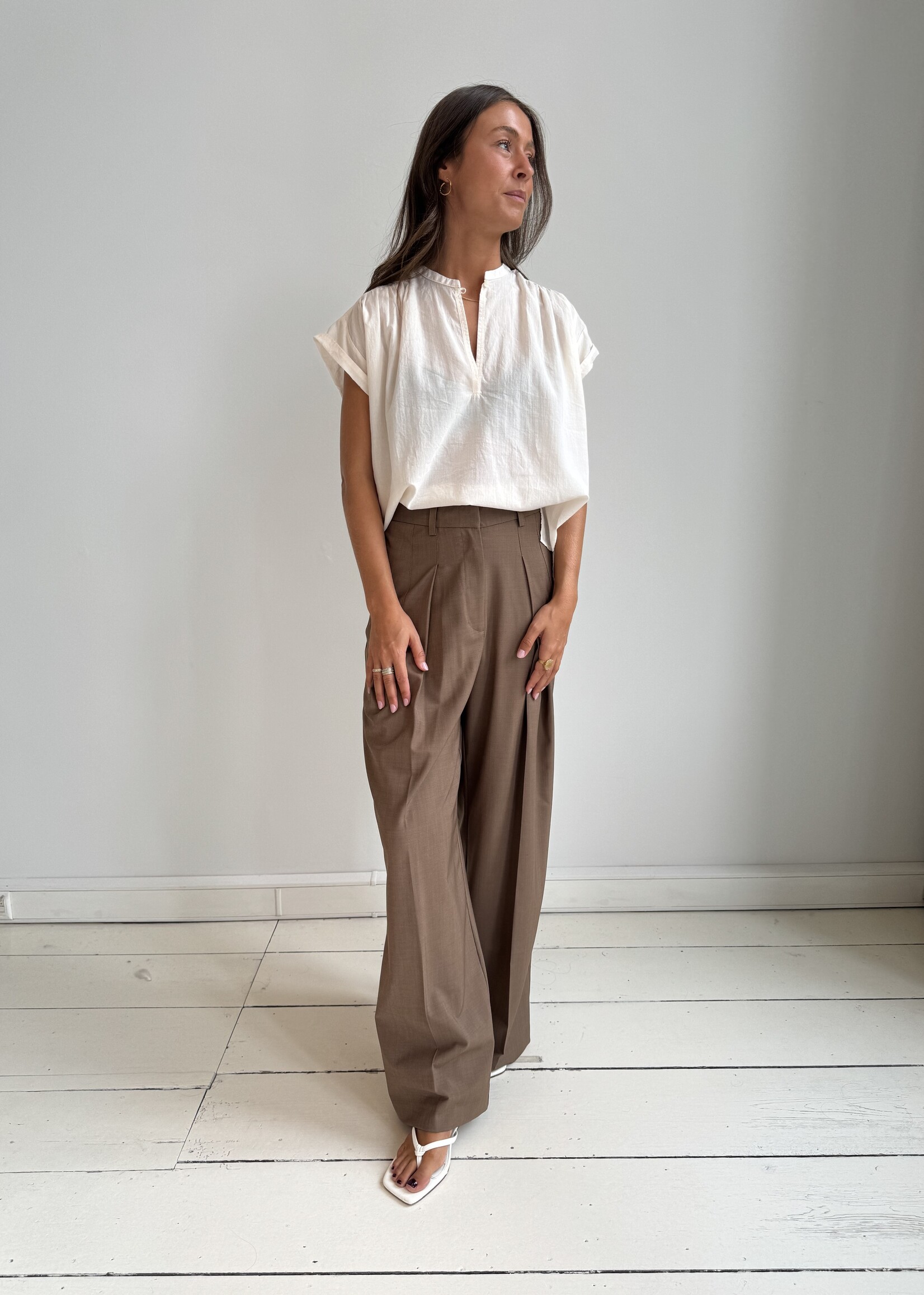 Yulia - Buttercream - cotton blouse