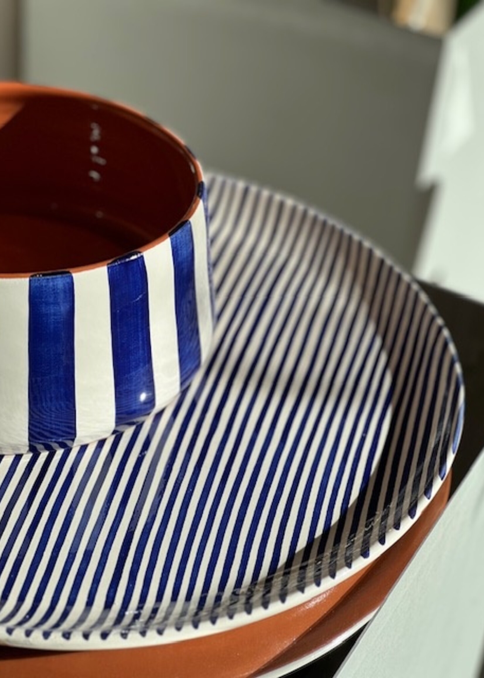 Casa Cubista Tapered Bowl Large - Blue