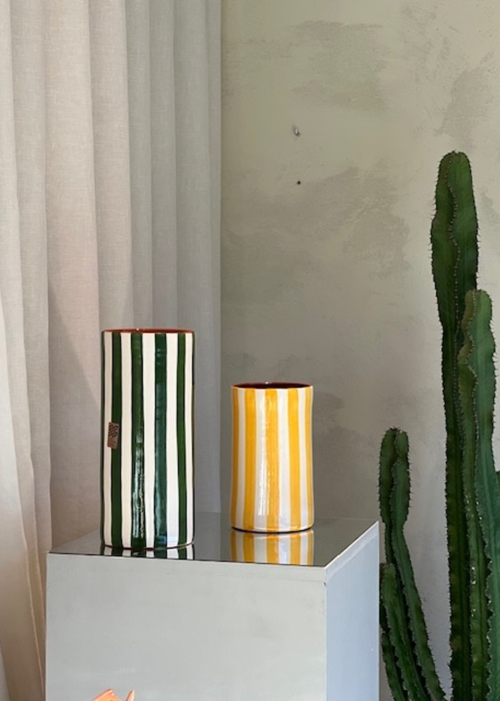 Casa Cubista Vase Large - Dark Green