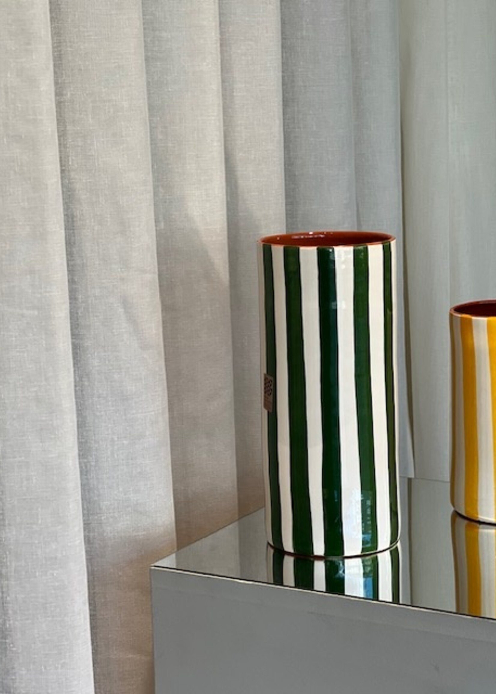 Casa Cubista Vase Large - Dark Green