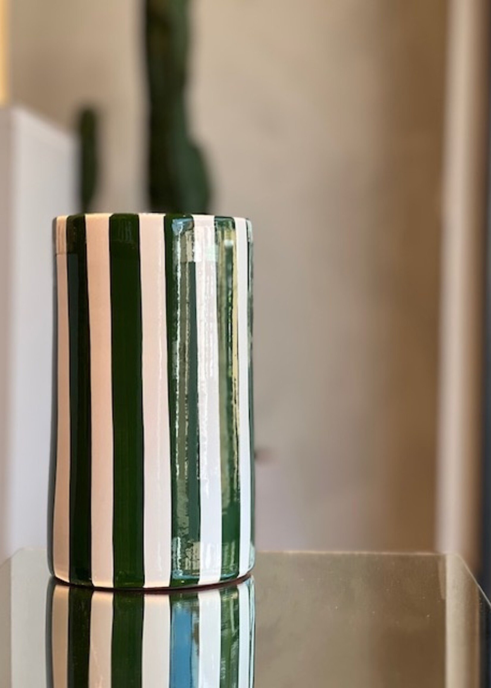 Casa Cubista Vase Medium - Dark Green