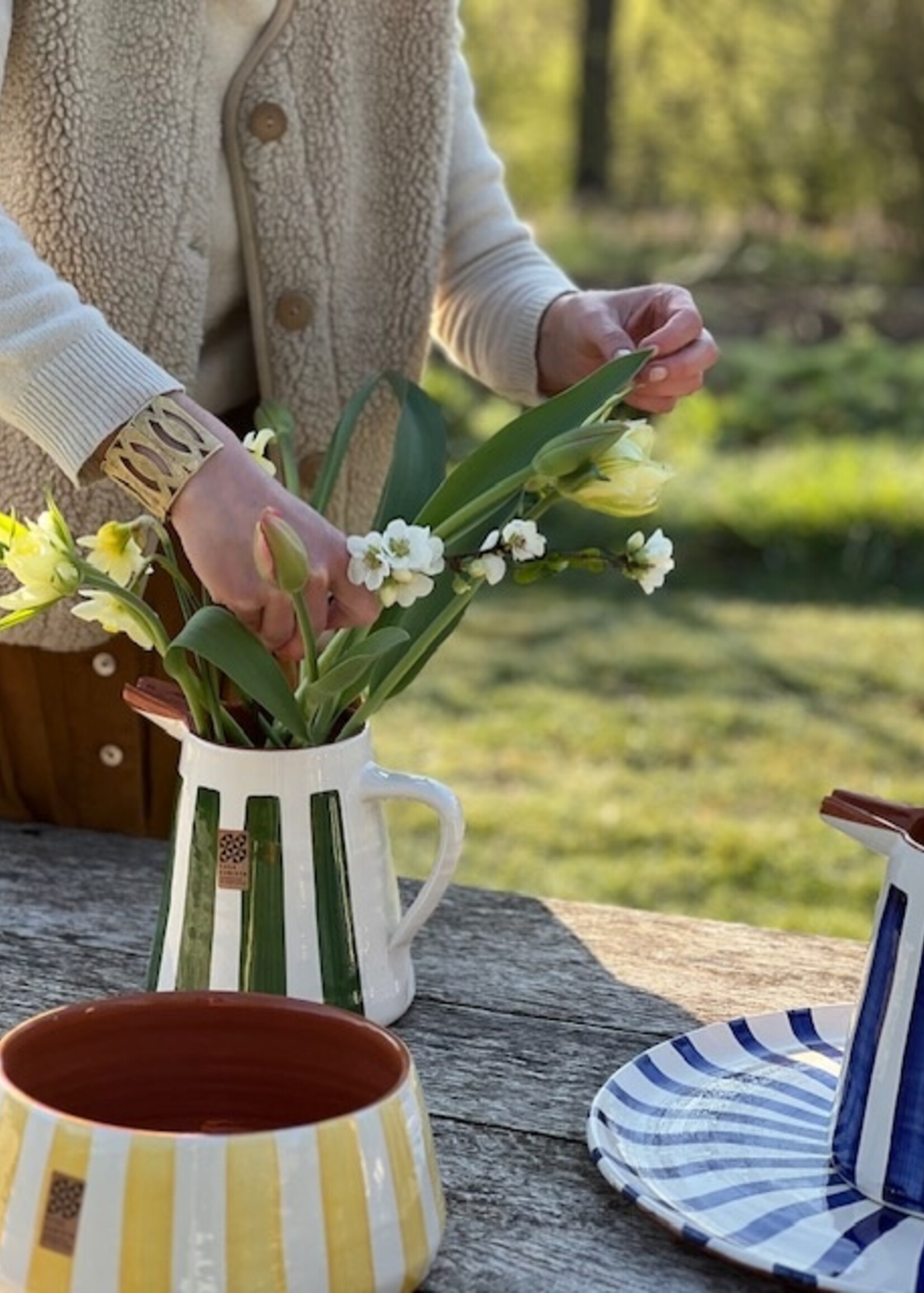 Casa Cubista Tapered Bowl Large - Yellow