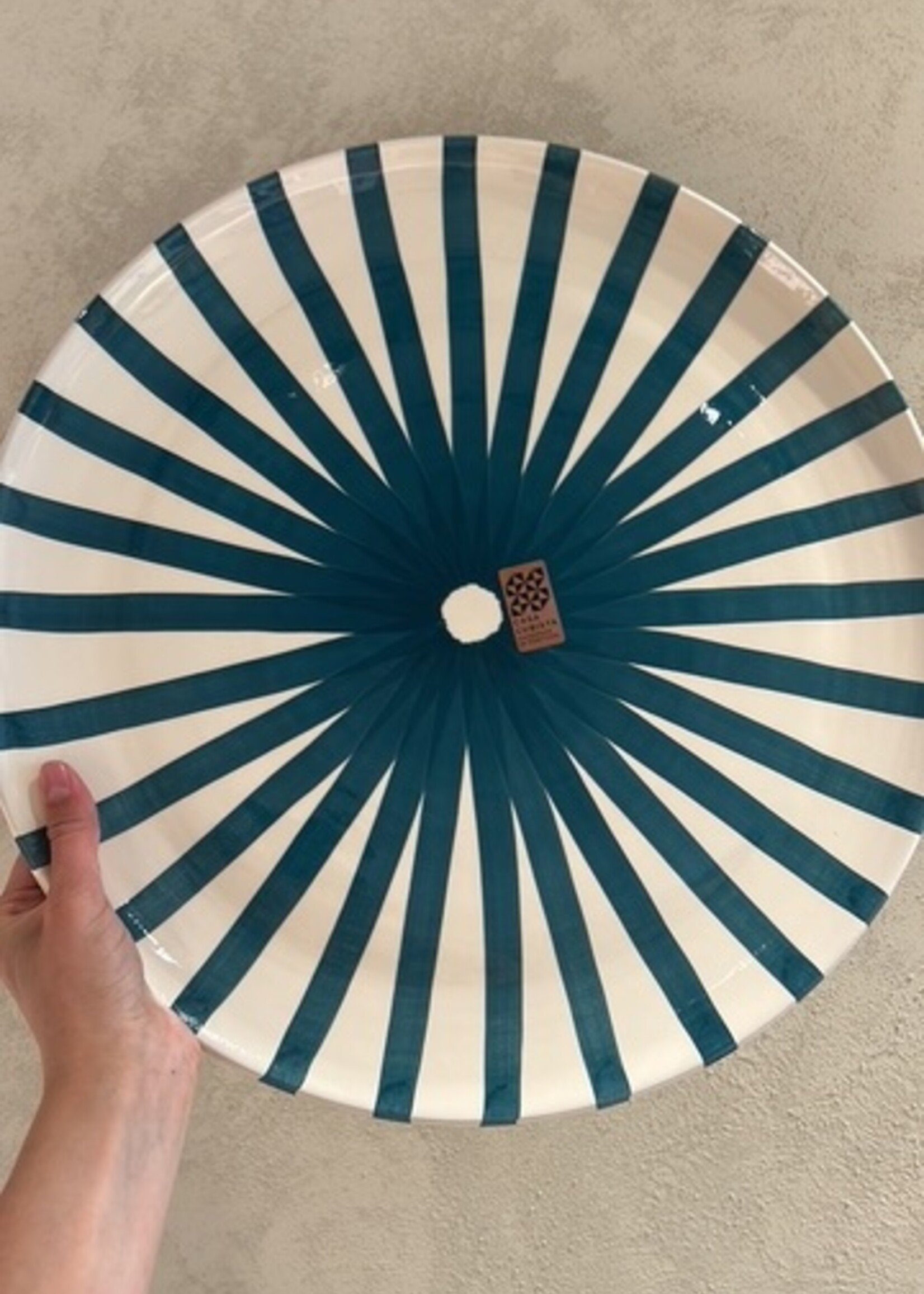 Casa Cubista Ray - platter - teal