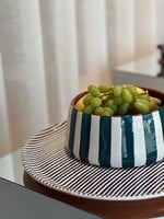 Casa Cubista Stripe Platter - XL - Blue