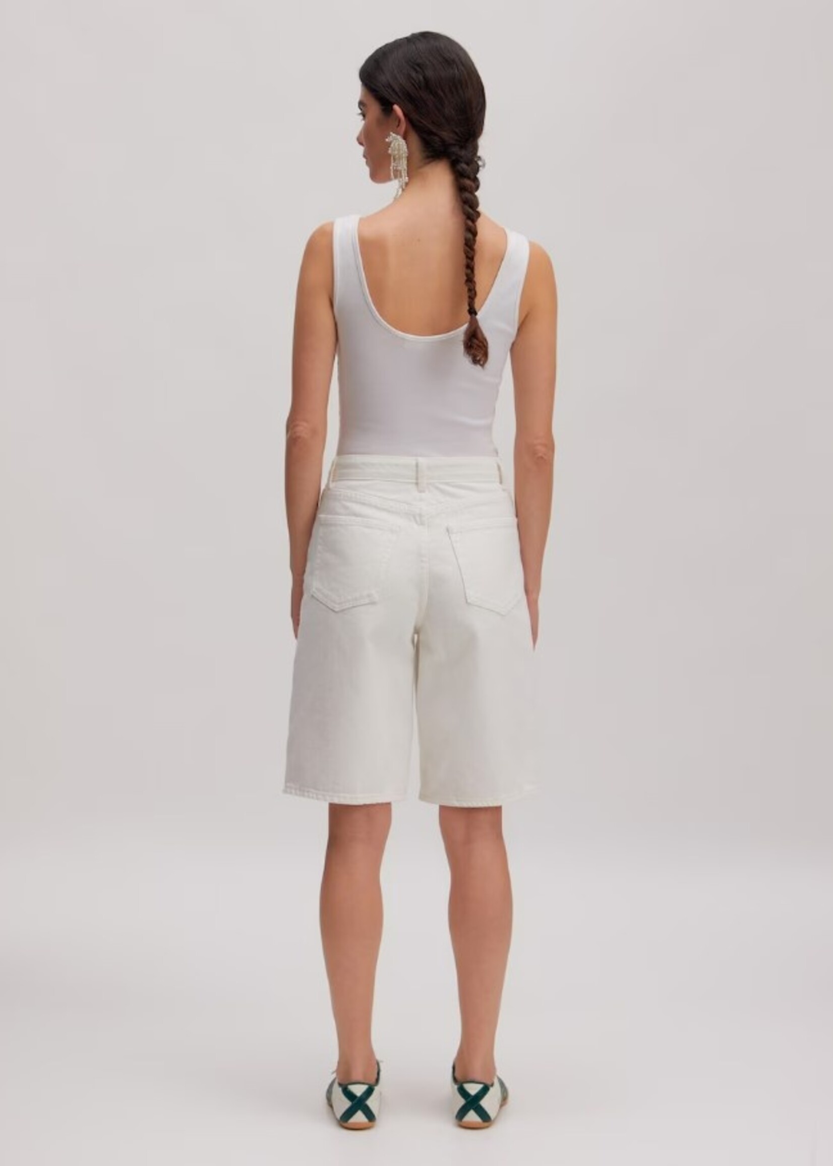 Edited Addison Denim shorts - white