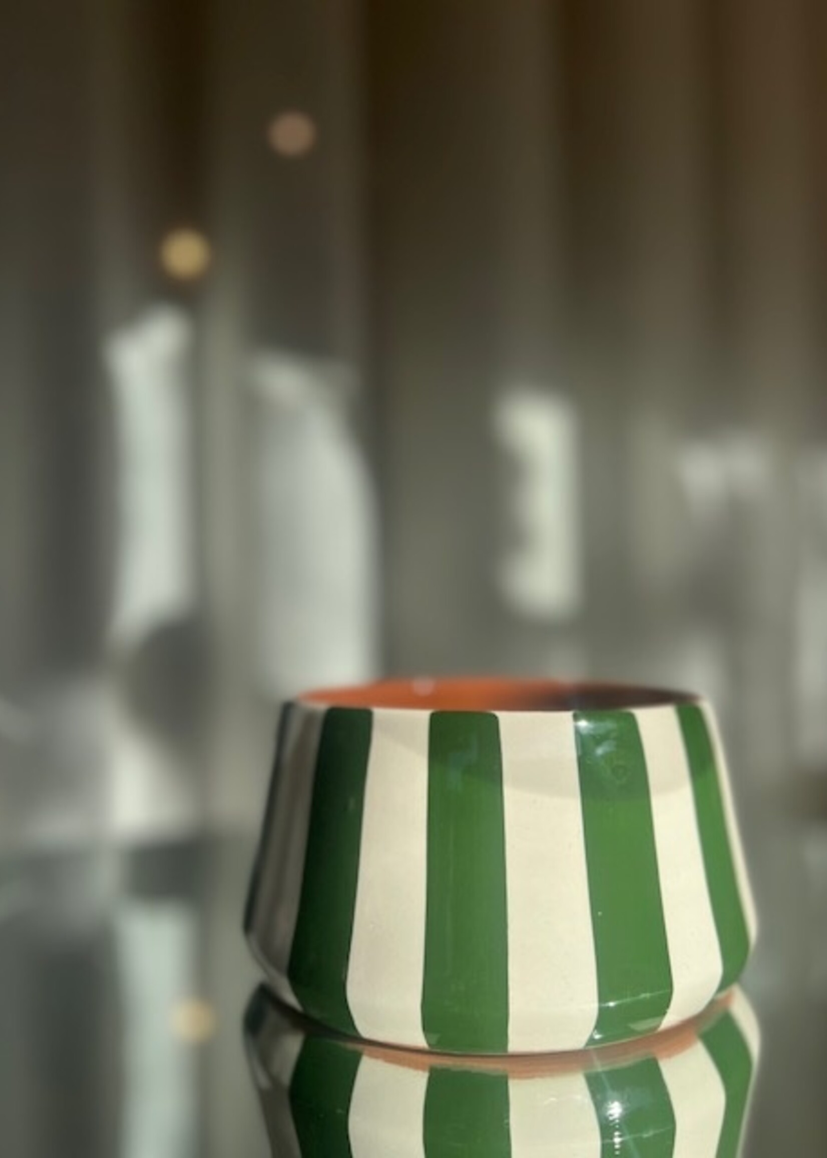 Casa Cubista Tapered Bowl Small - Dark Green