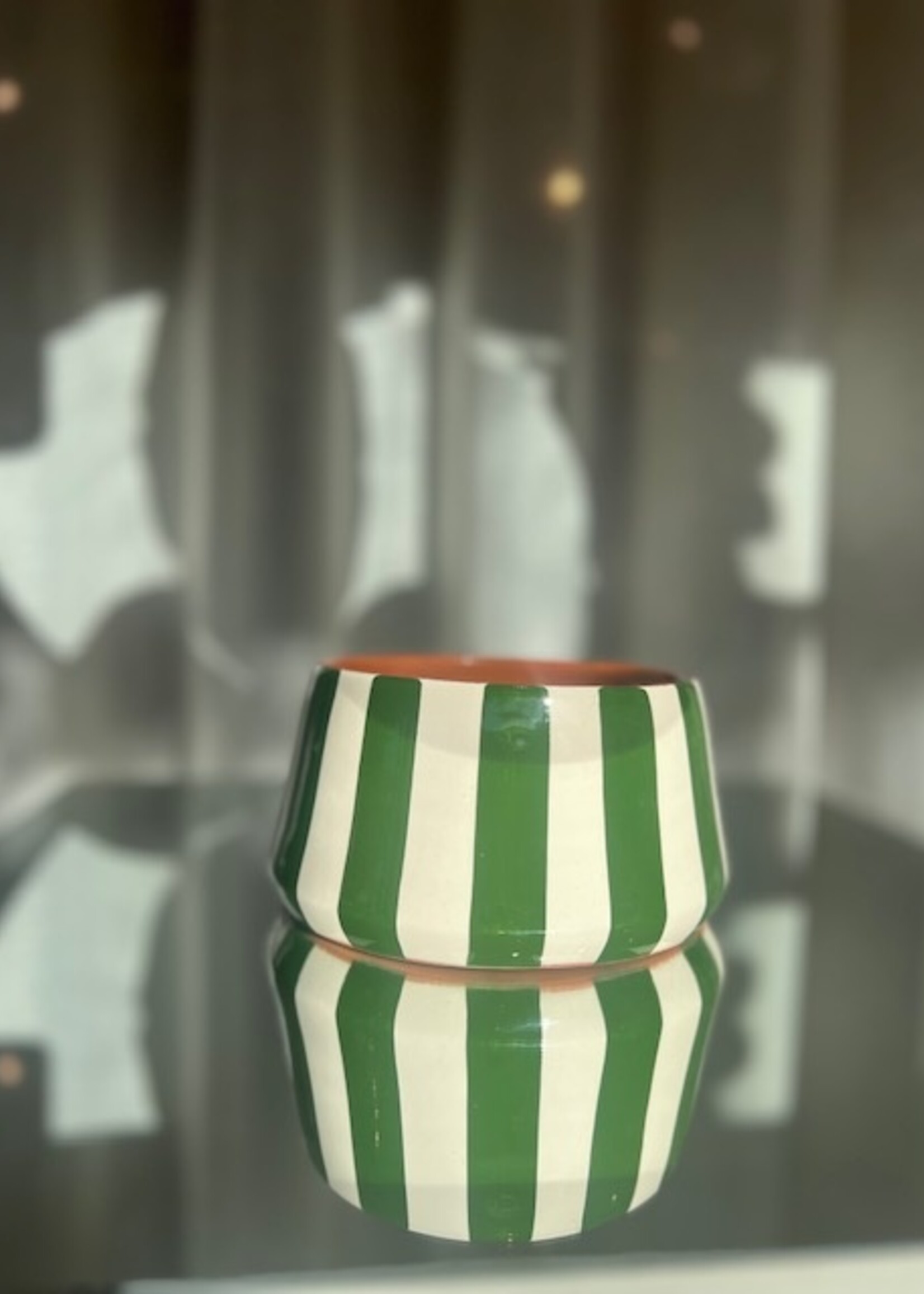 Casa Cubista Tapered Bowl Small - Dark Green