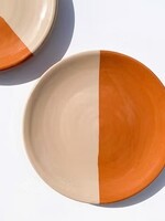 Casa Cubista dipped saucer - beige