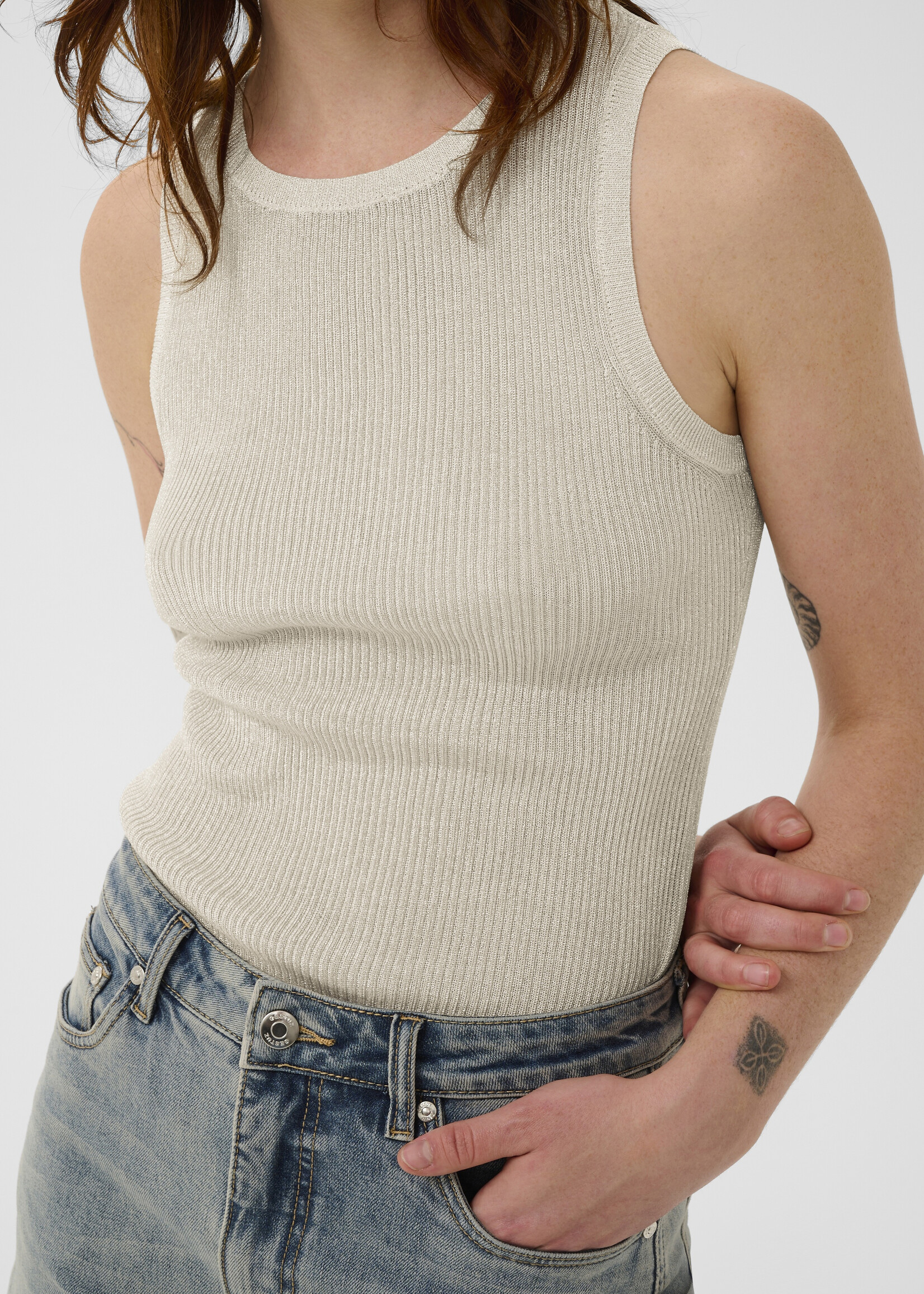 Gestuz SilviGZ Top - Champagne Silver