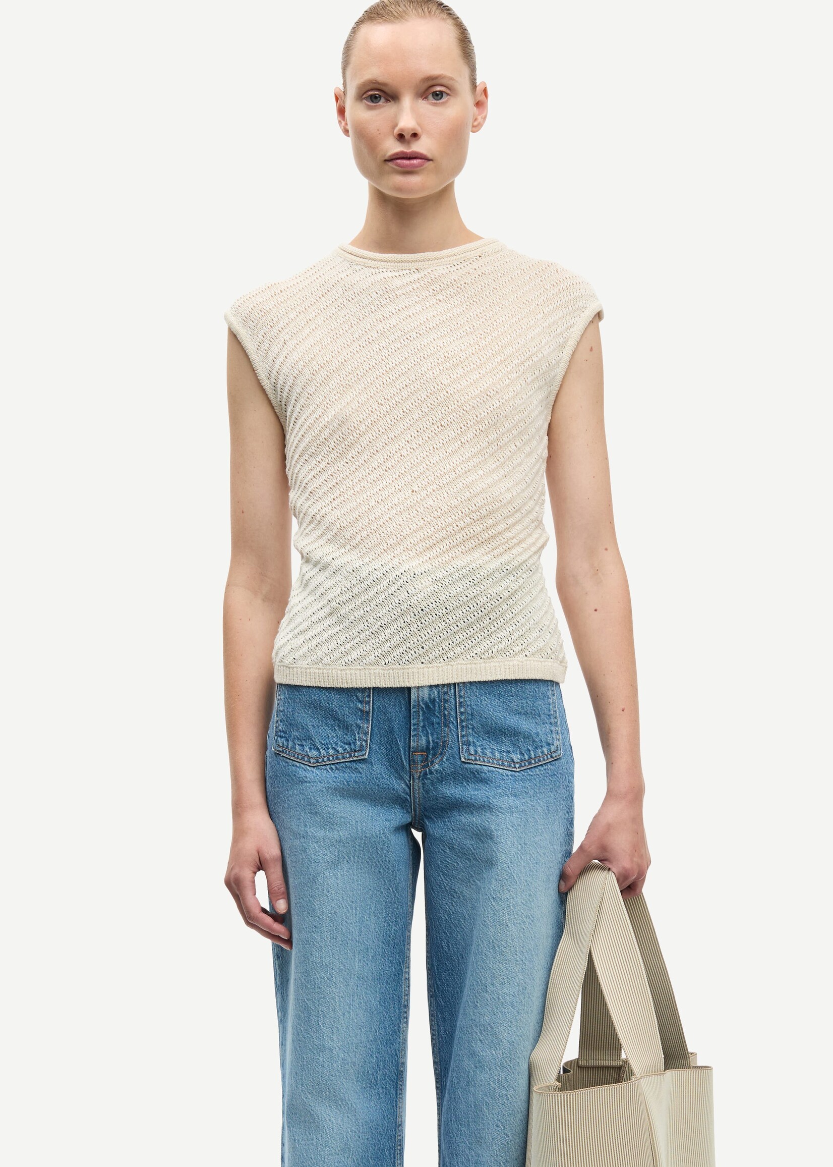 Samsøe Samsøe Sairene Top - Egret