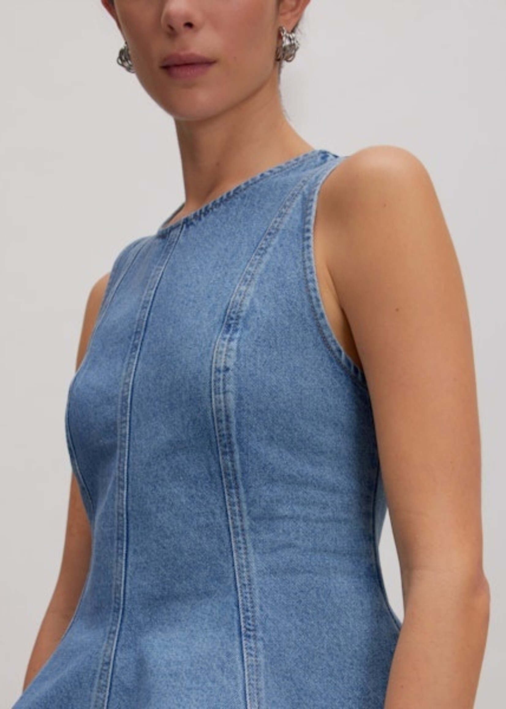 Edited Brenda denim top - blue