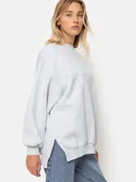 âme Ulla Sweat - Marled Grey - Oversized Sweatshirt