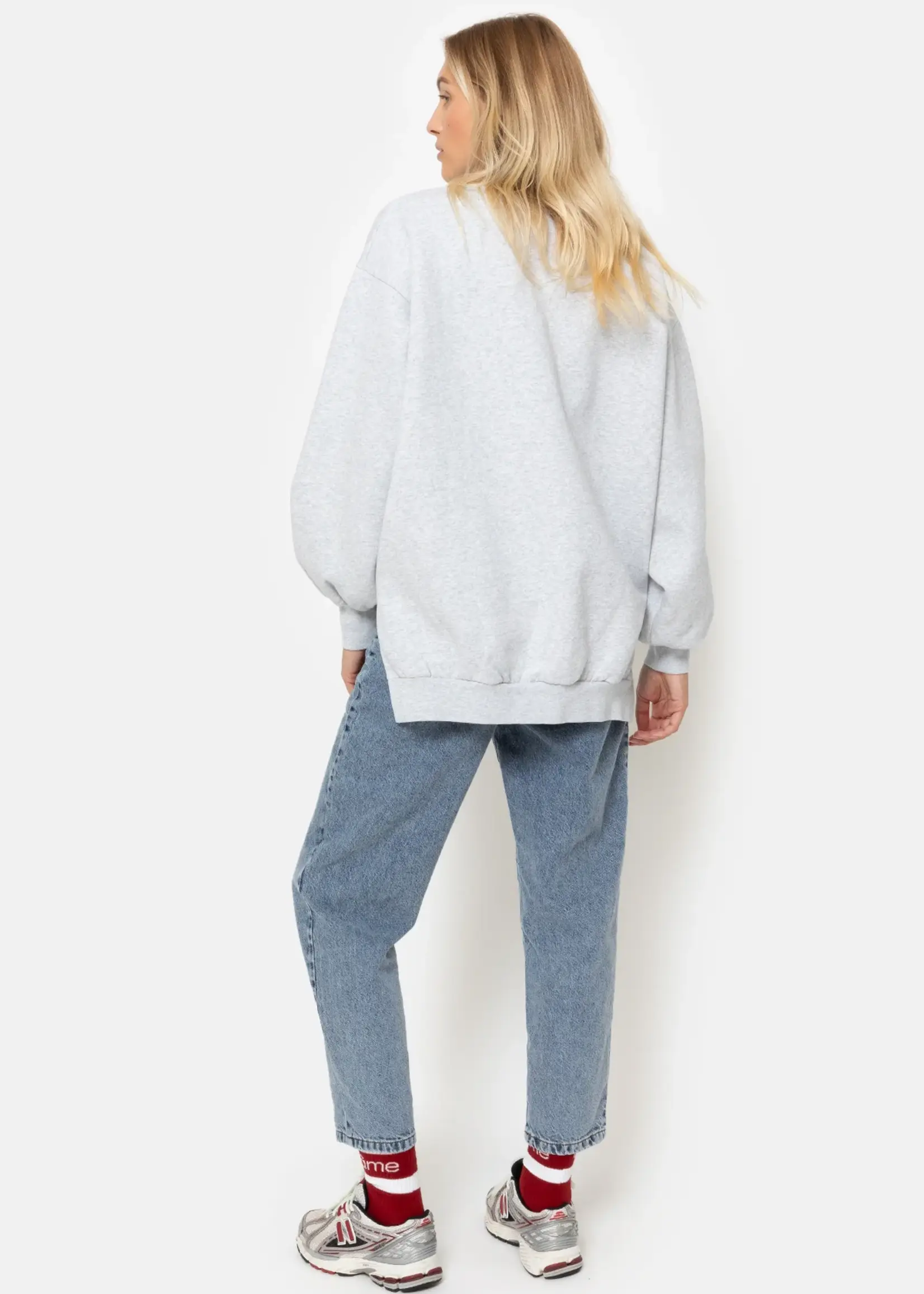 âme Ulla Sweat - Marled Grey - Oversized Sweatshirt