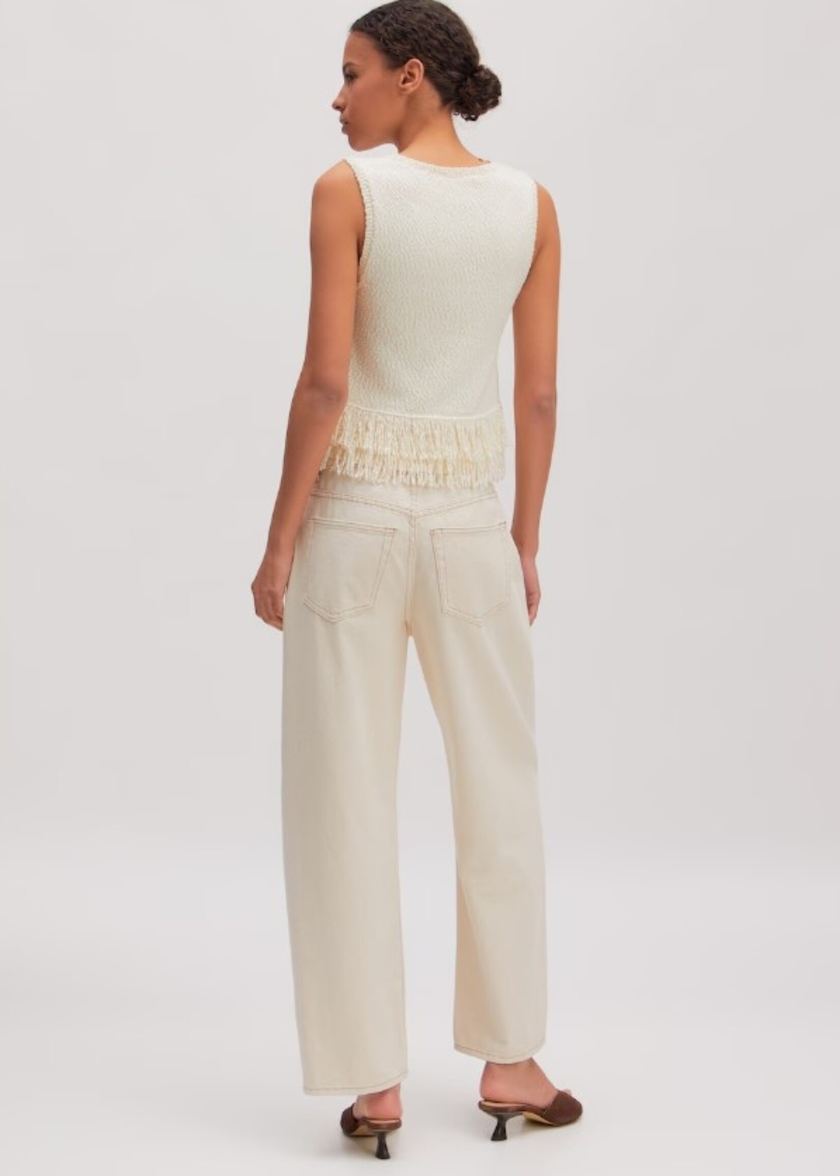 Edited Filala Knit Top - Antique White