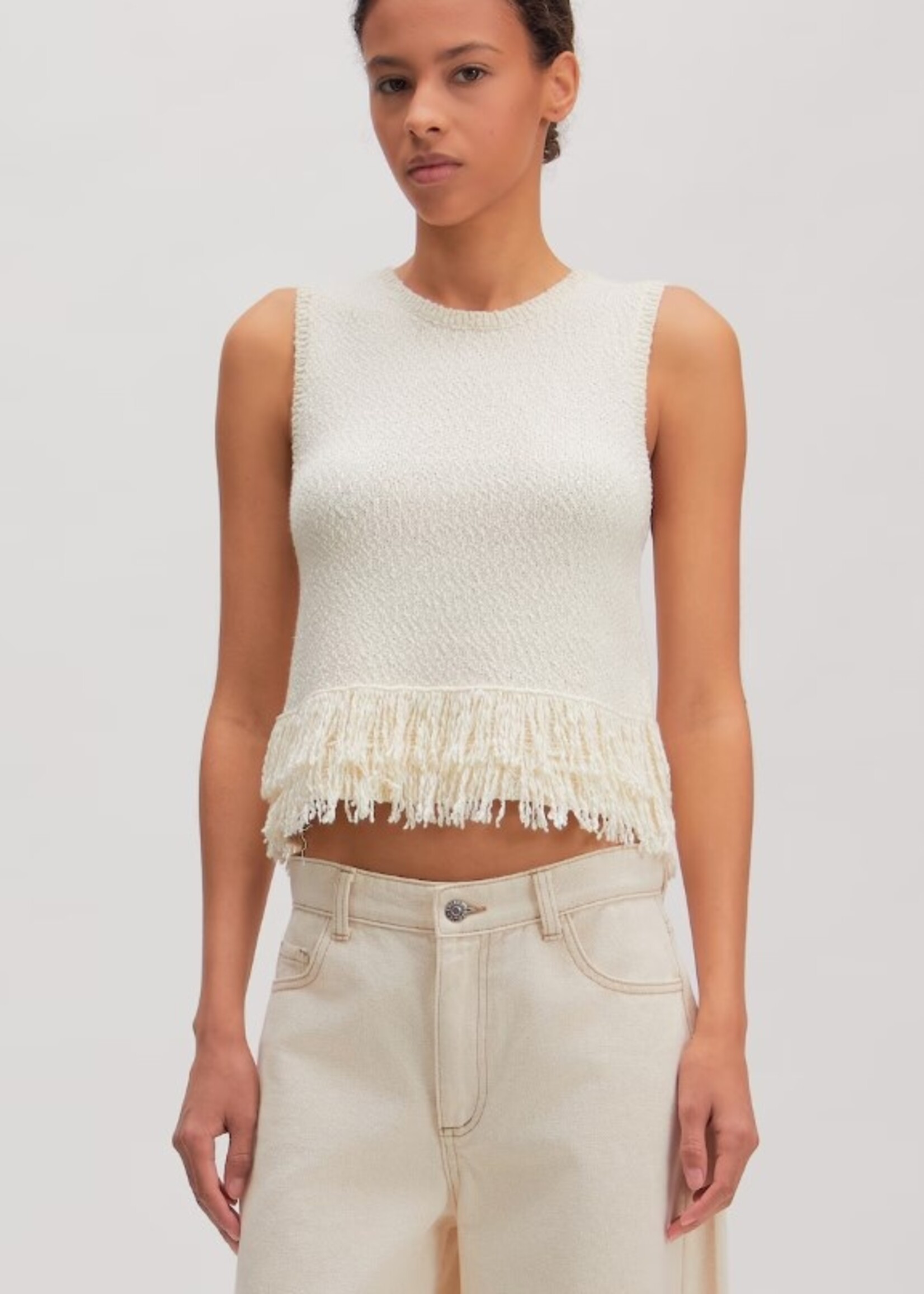 Edited Filala Knit Top - Antique White