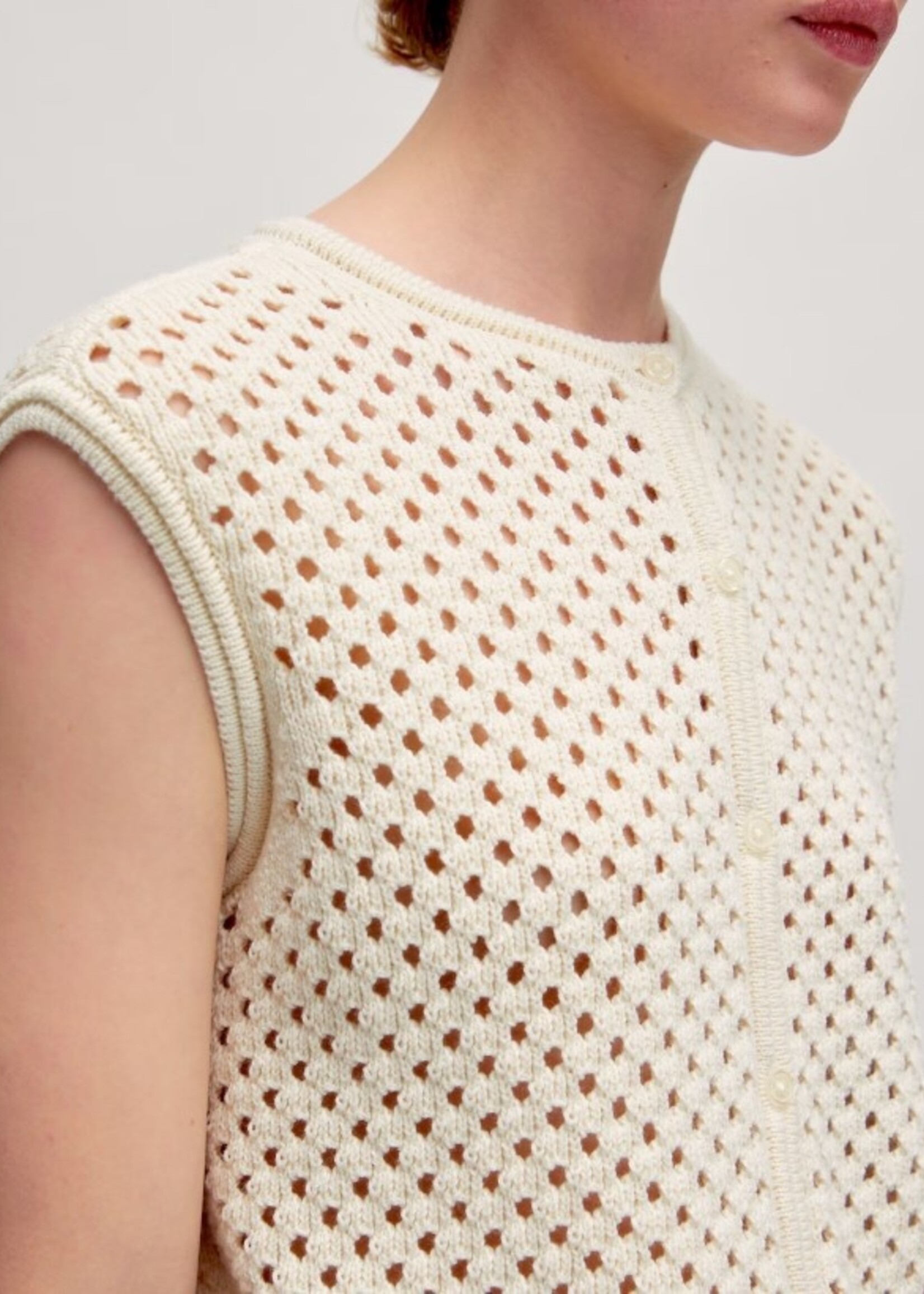 Edited Mina top - Antique white