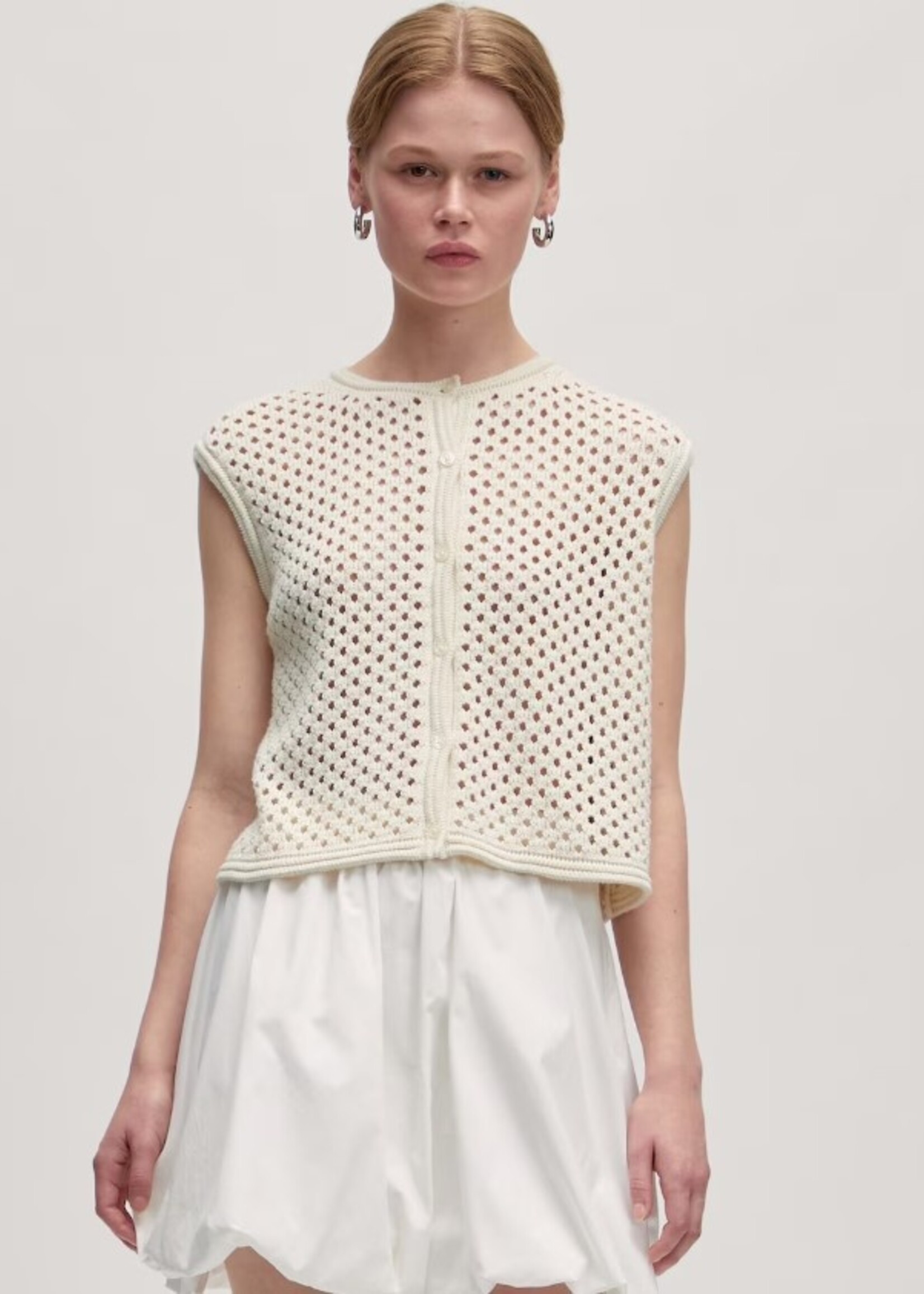 Edited Mina top - Antique white