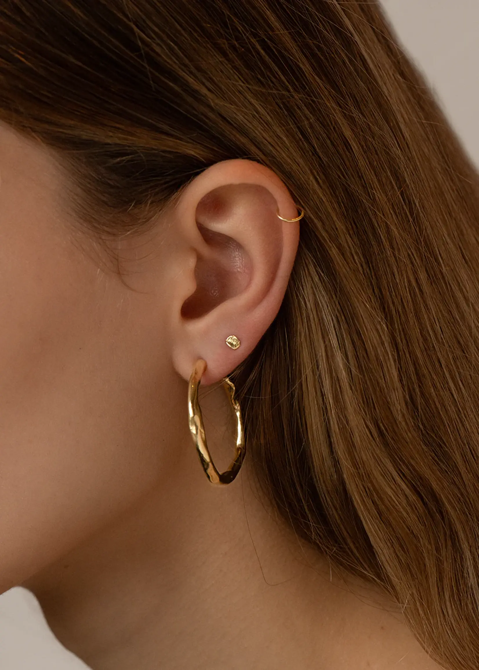 by1oak Earring - Luna - Gold