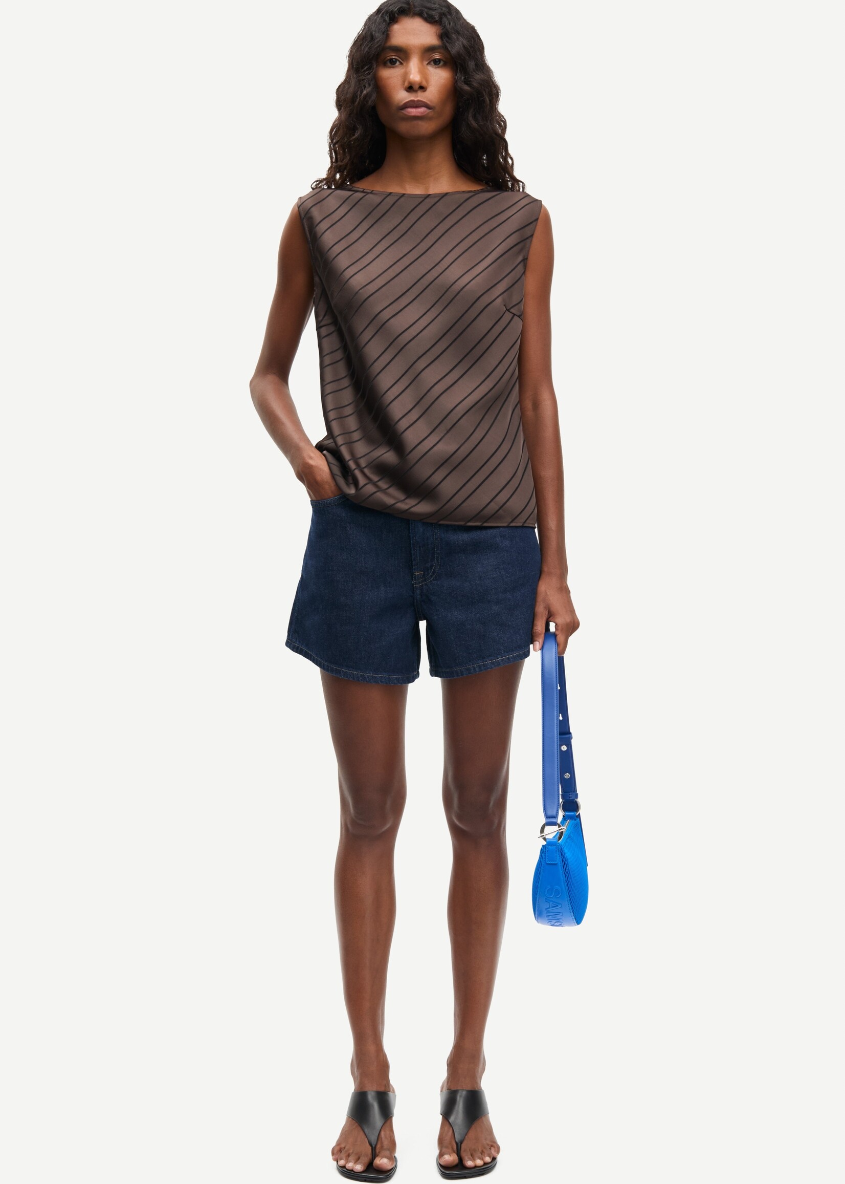 Samsøe Samsøe Samaggie short - soft denim