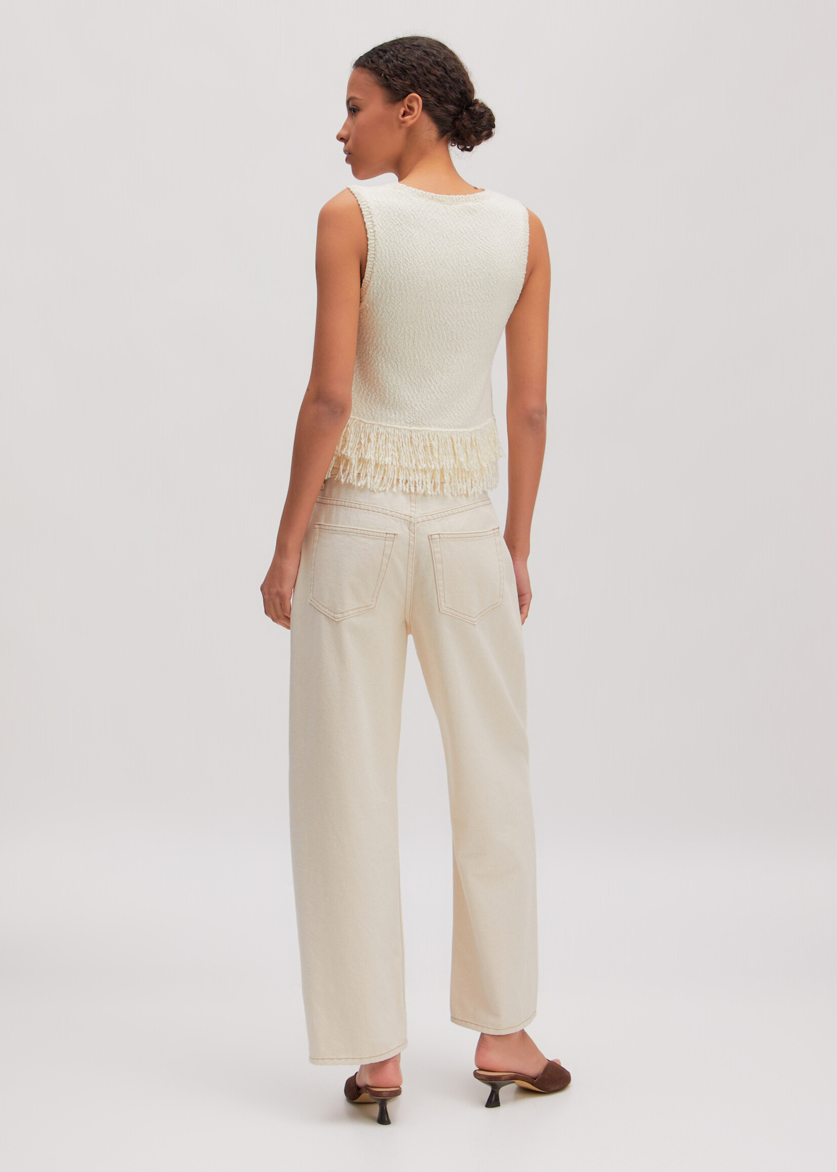 Edited Filala Knit Top - Antique White
