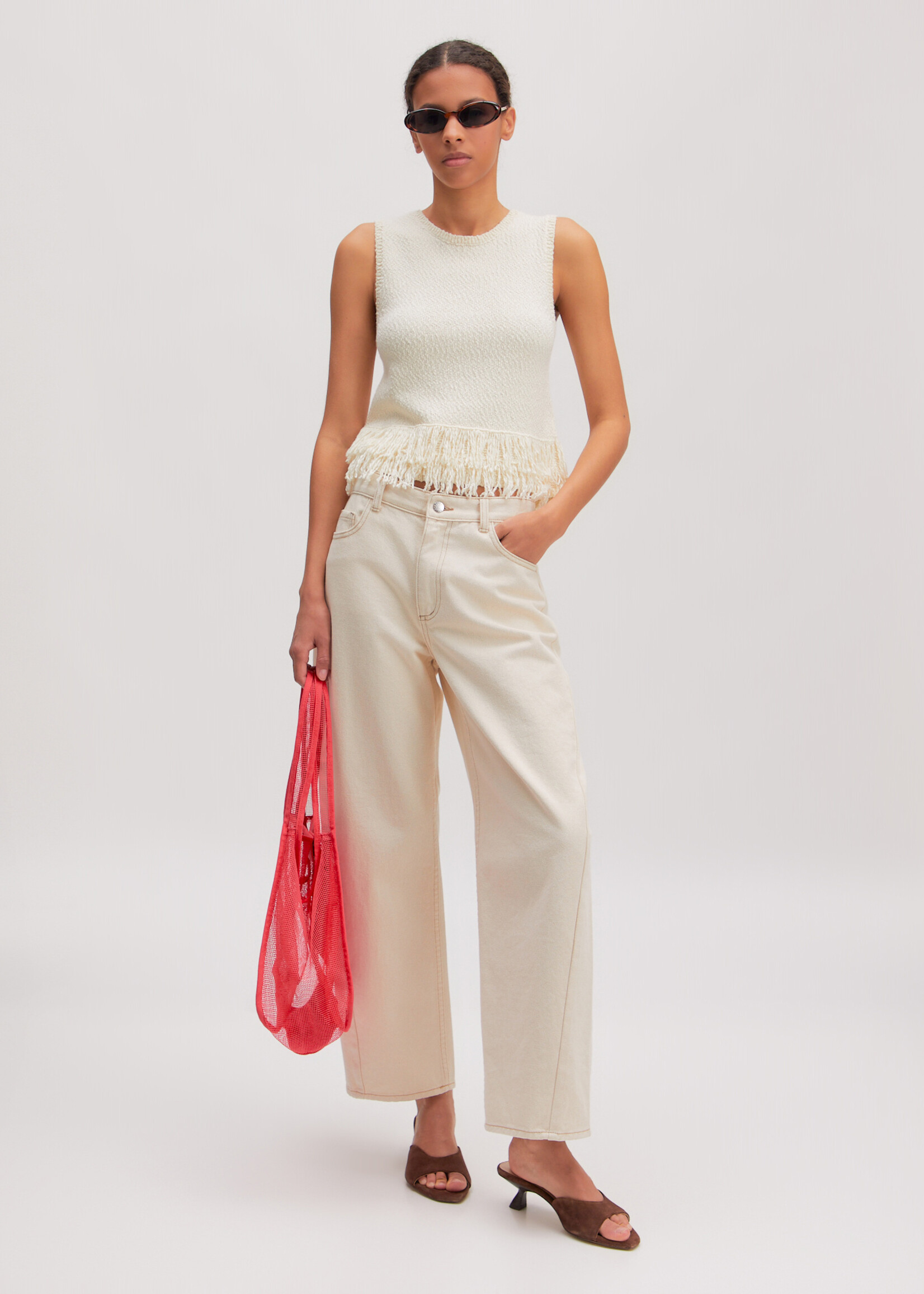Edited Filala Knit Top - Antique White