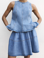 Edited Brenda denim top - blue